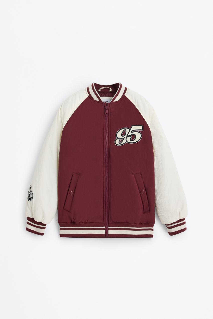 Bomber Chaqueta Hombre Lefties Bomber Acolchada Parches Jeans ROPA