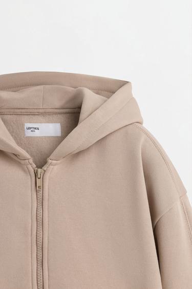 Zip-up hoodie — SAND 3