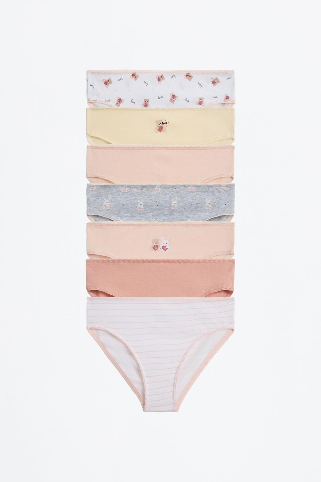 7-pack of bear print briefs