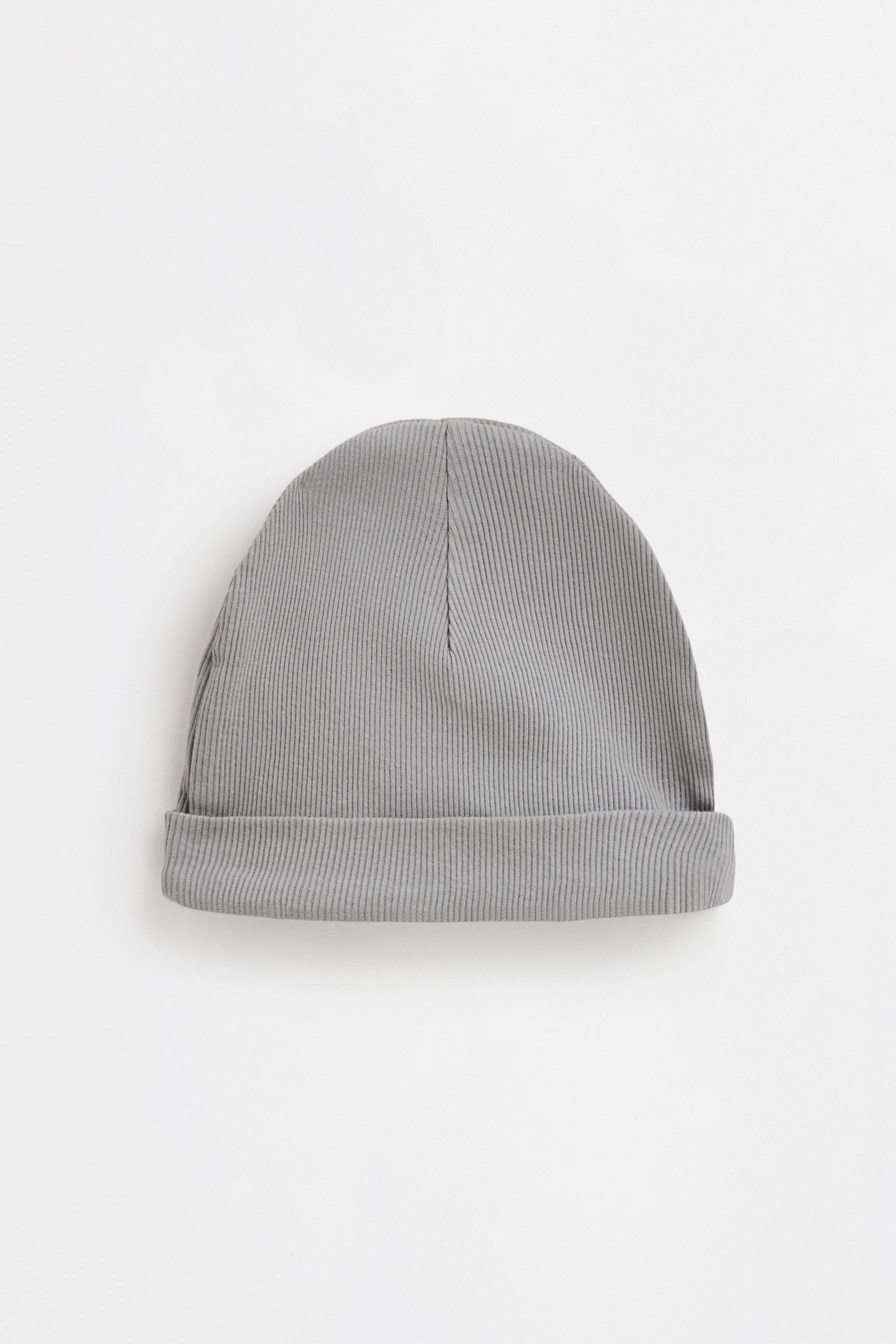Ribbed T-shirt, footed leggings and hat co-ord — FADED GREEN