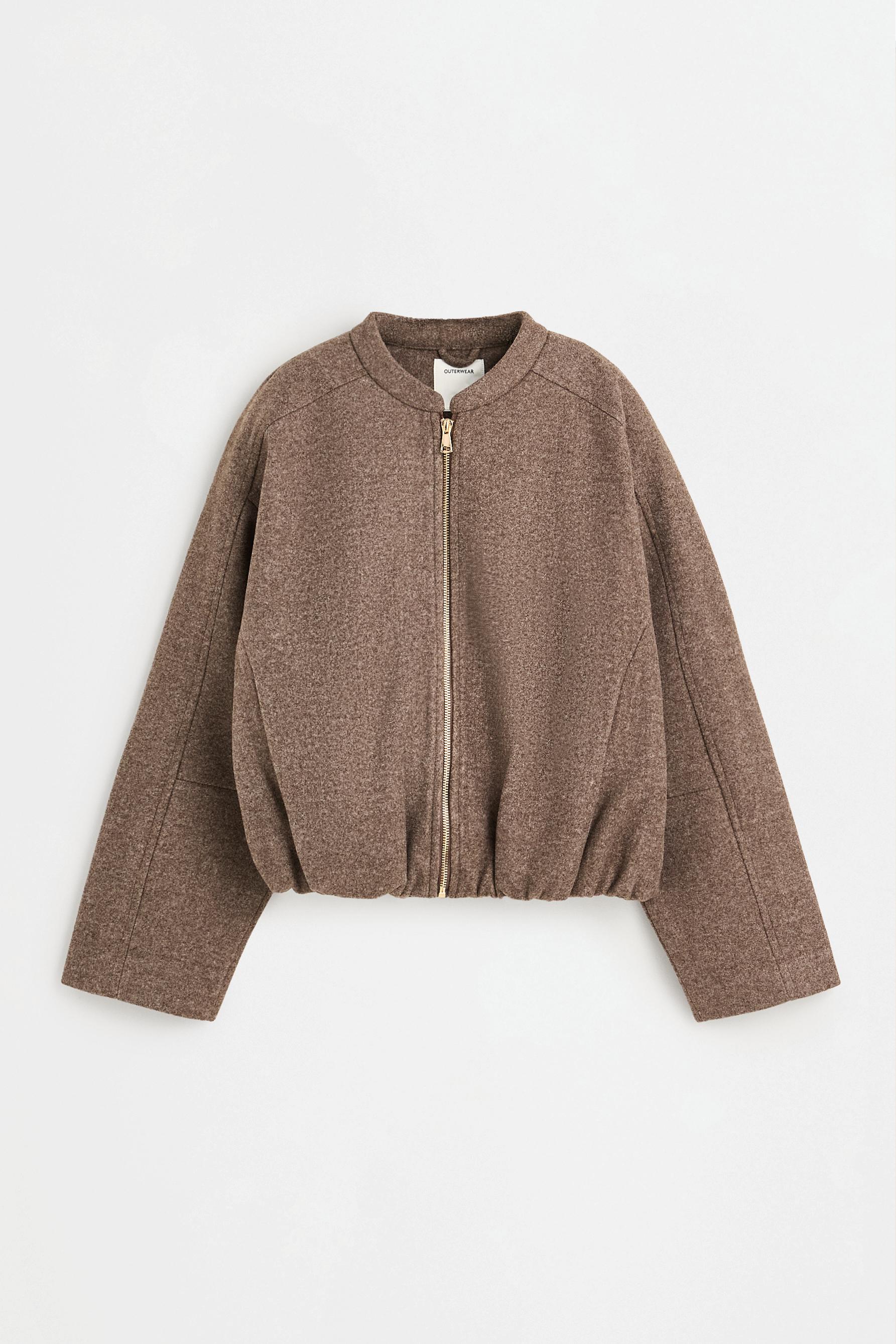 Cazadora bomber paño