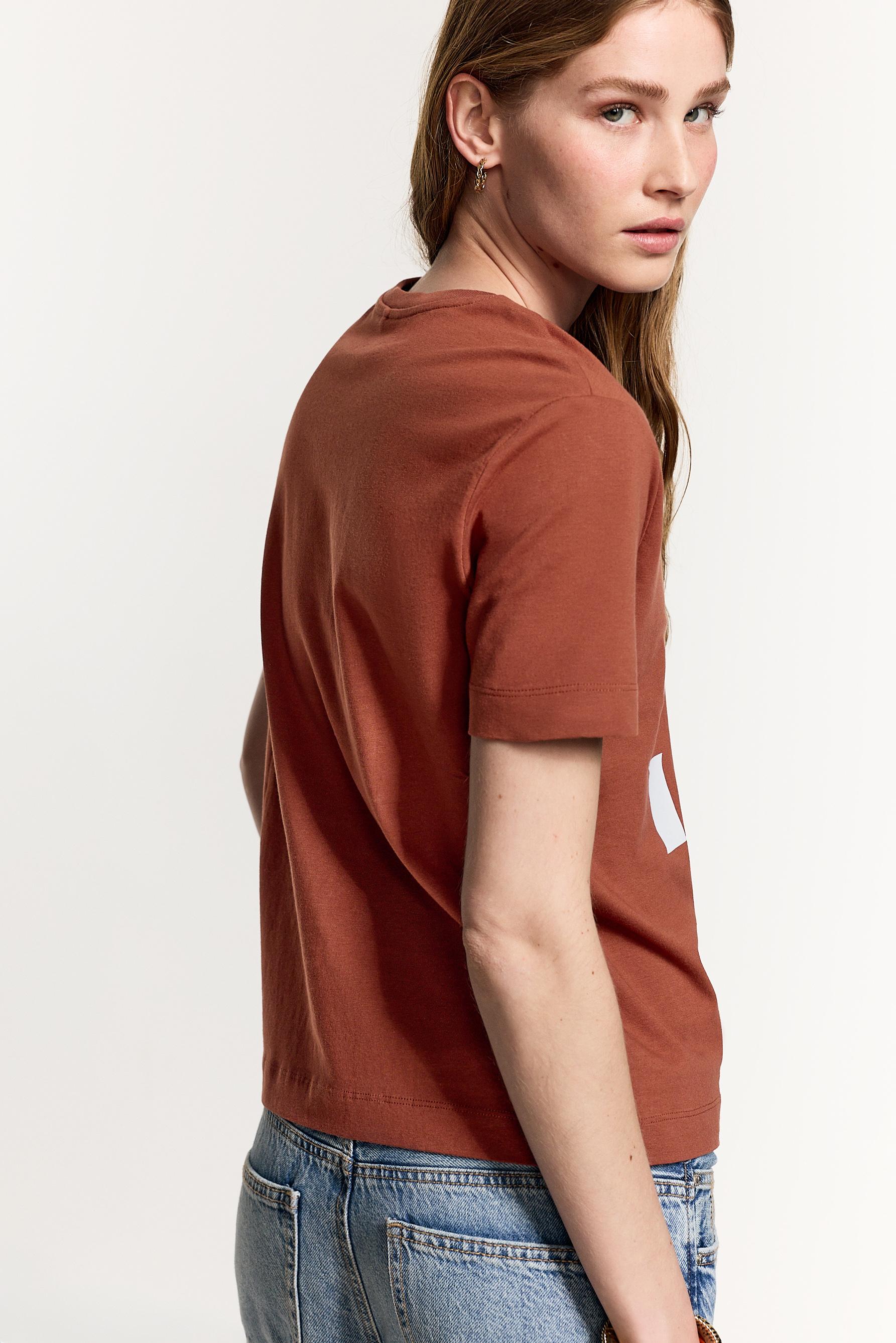 Printed T-shirt — RUSSET