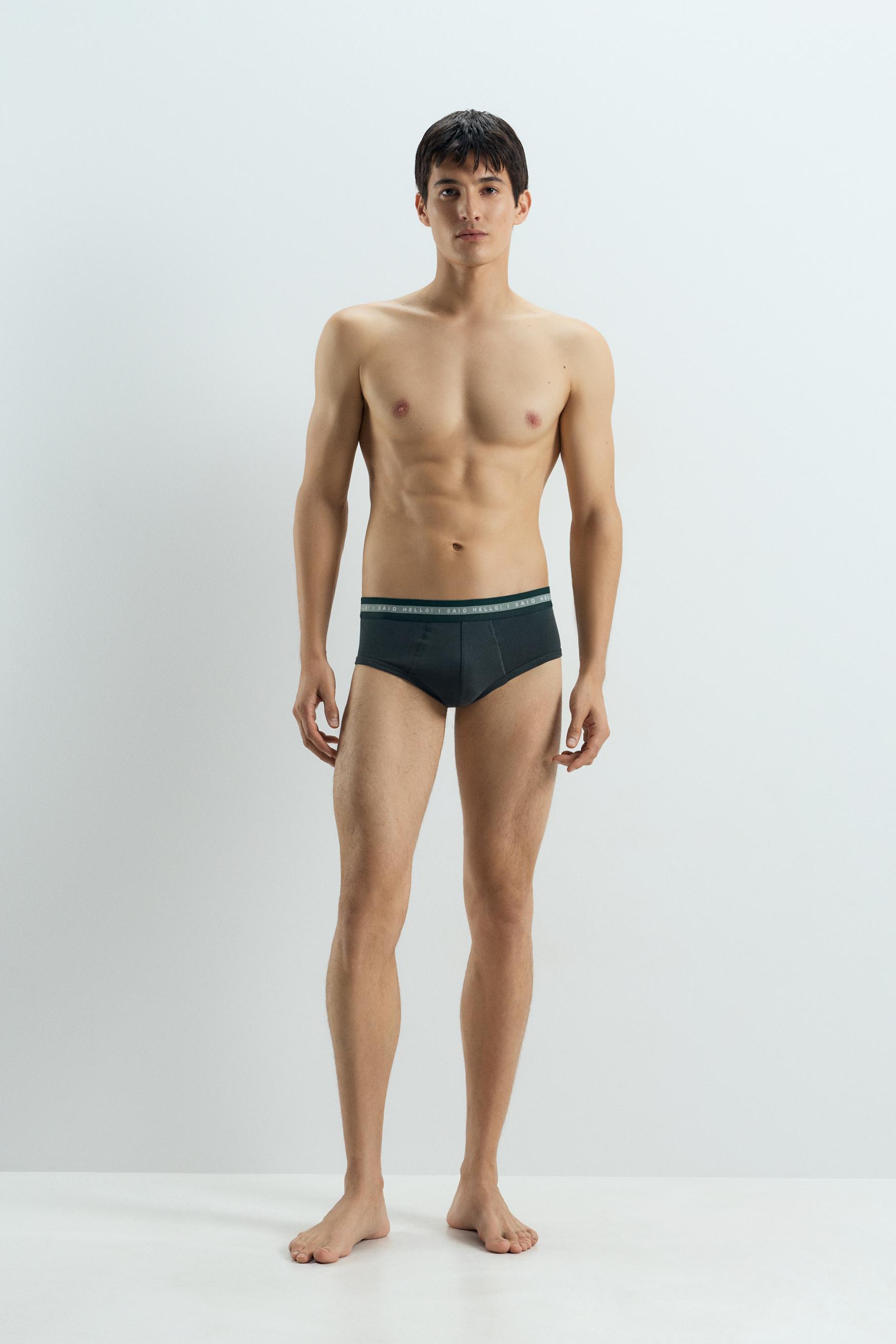 Pack 5 calzoncillos slip lisos