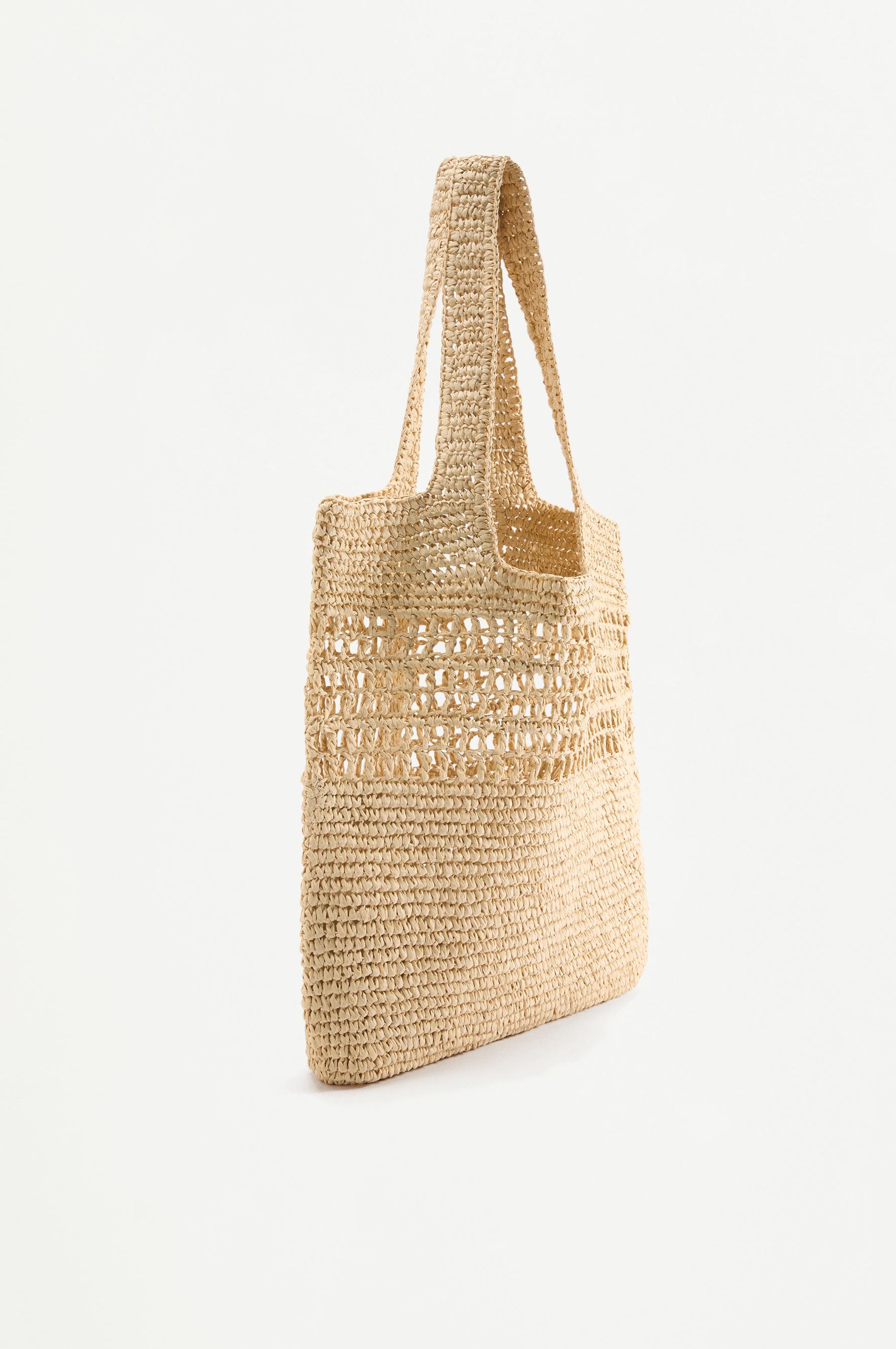 Paper shopper bag — ECRU