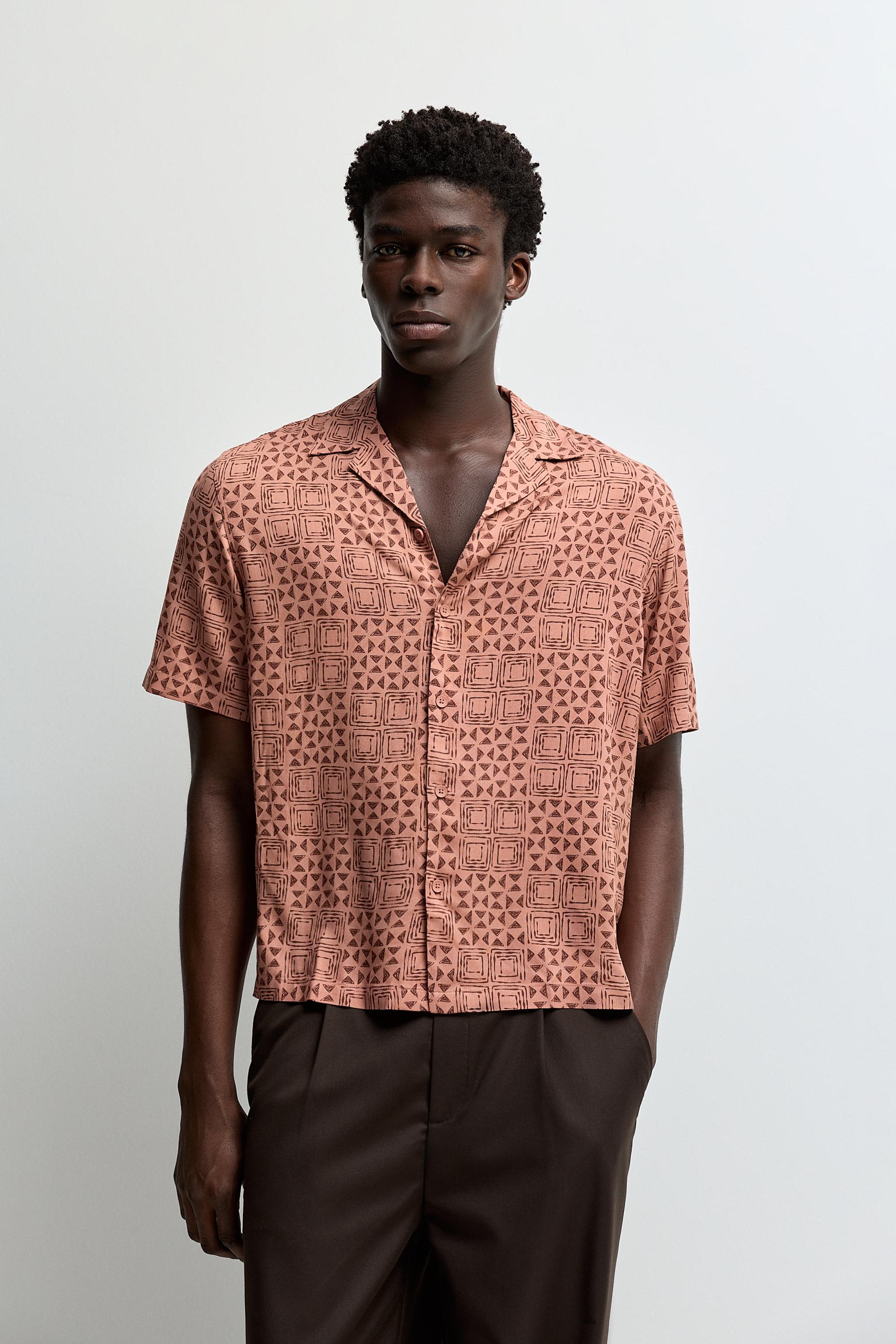 Resort shirt — SALMON PINK