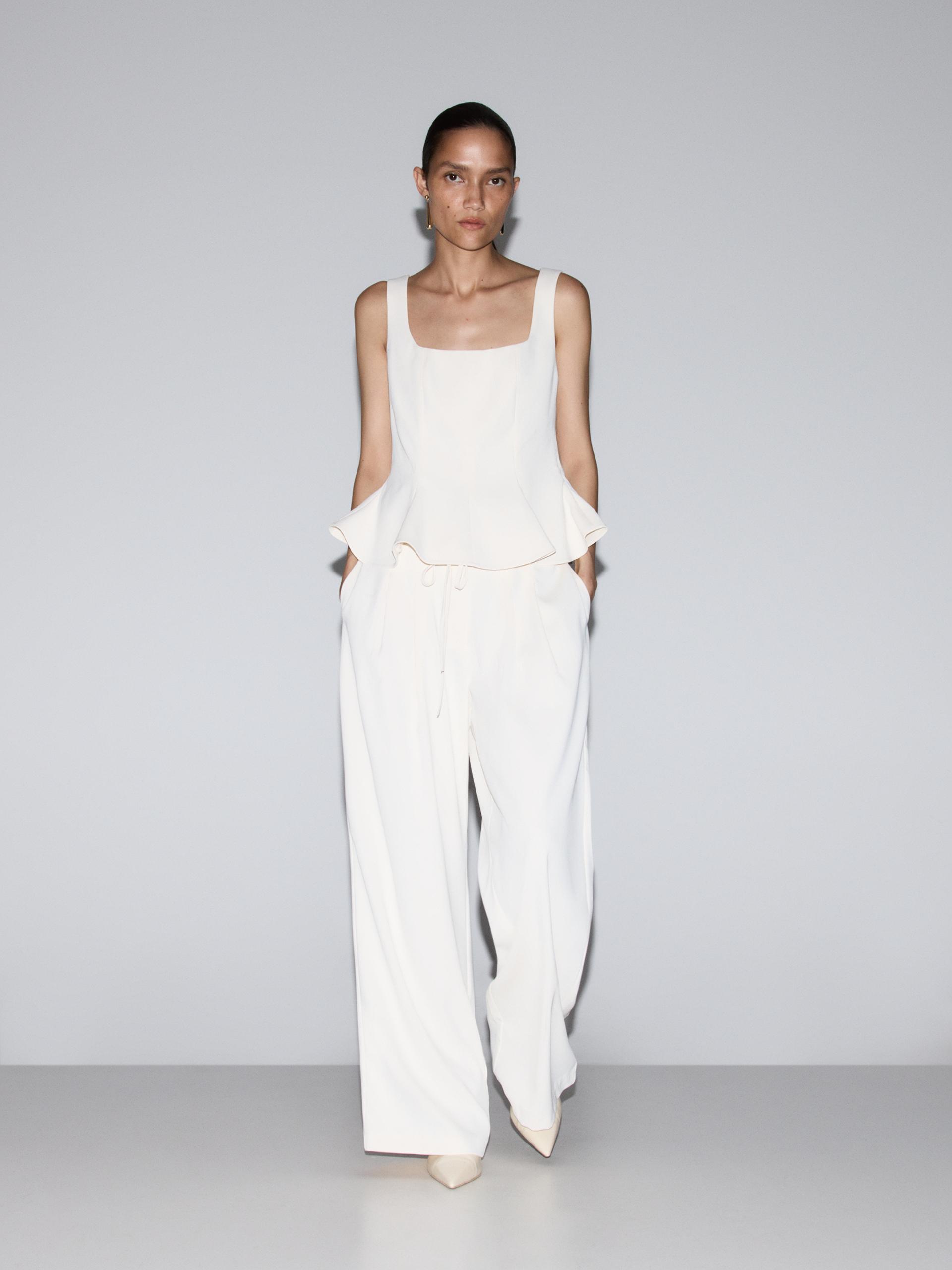 Pantalón cinturilla pliegues