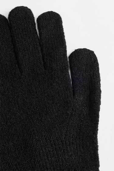 Basic knit gloves — BLACK MARL 4