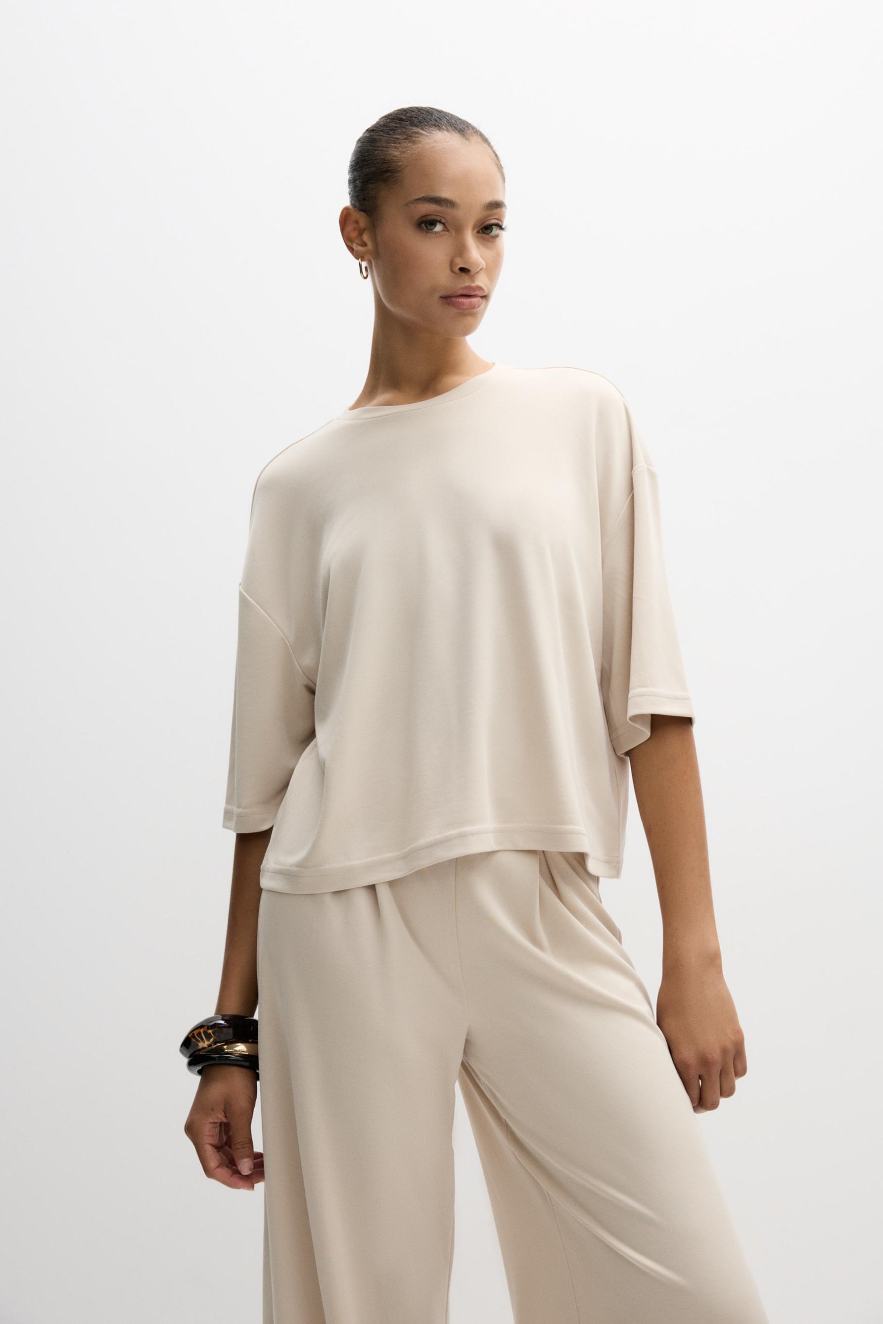 Camiseta oversize fluida