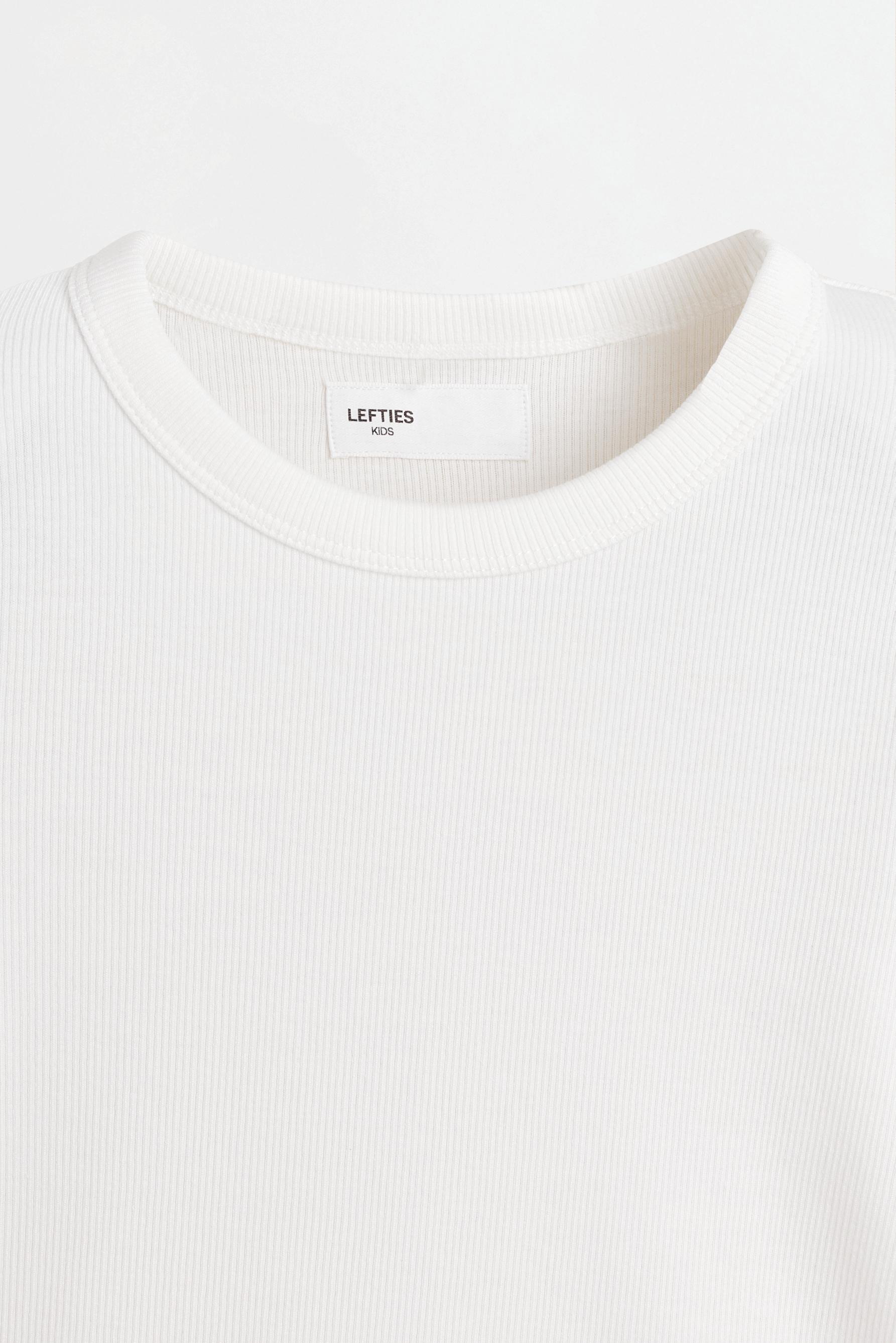 Ribbed T-shirt — OFF WHITE