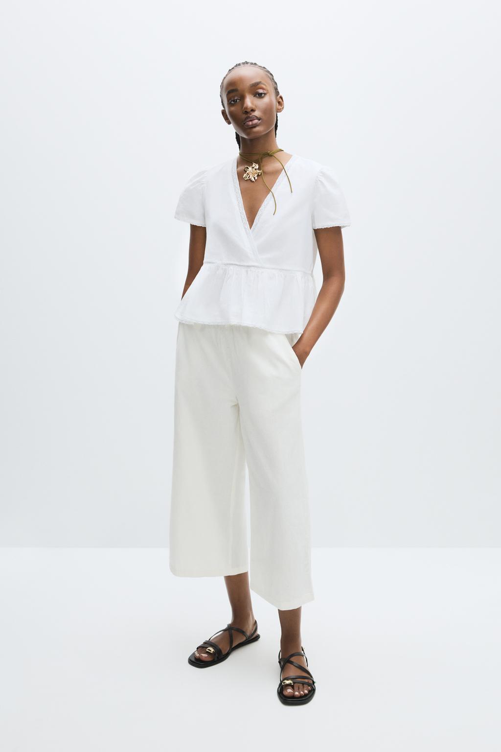 Blusa rústica encaje
