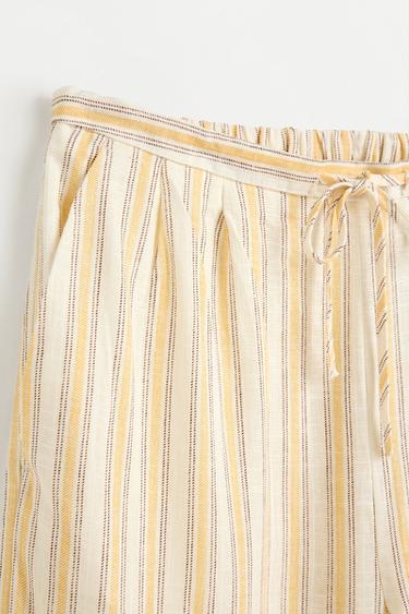 Rustic wide-leg trousers — MID YELLOW 7