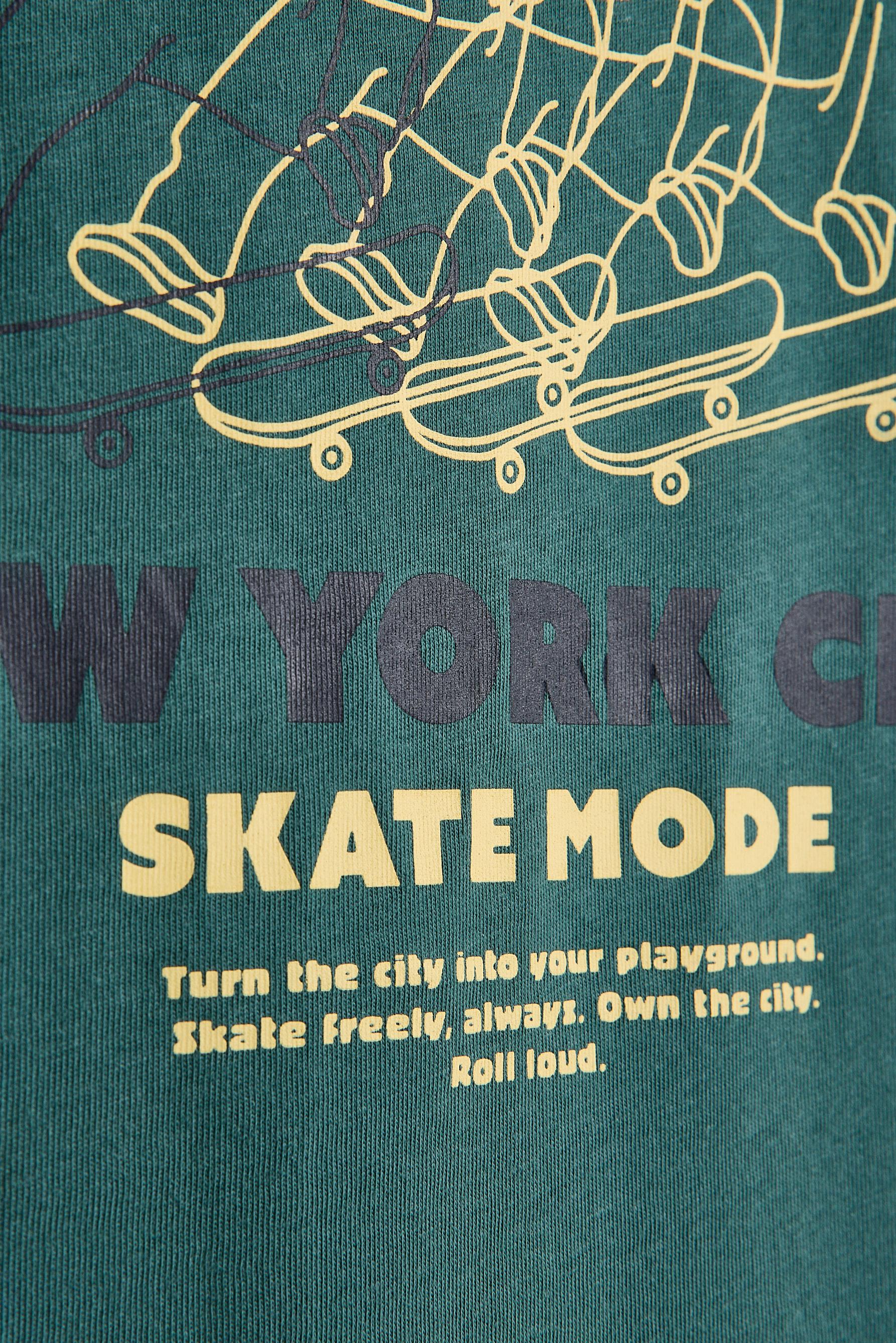 Printed T-shirt — PALE MINT GREEN
