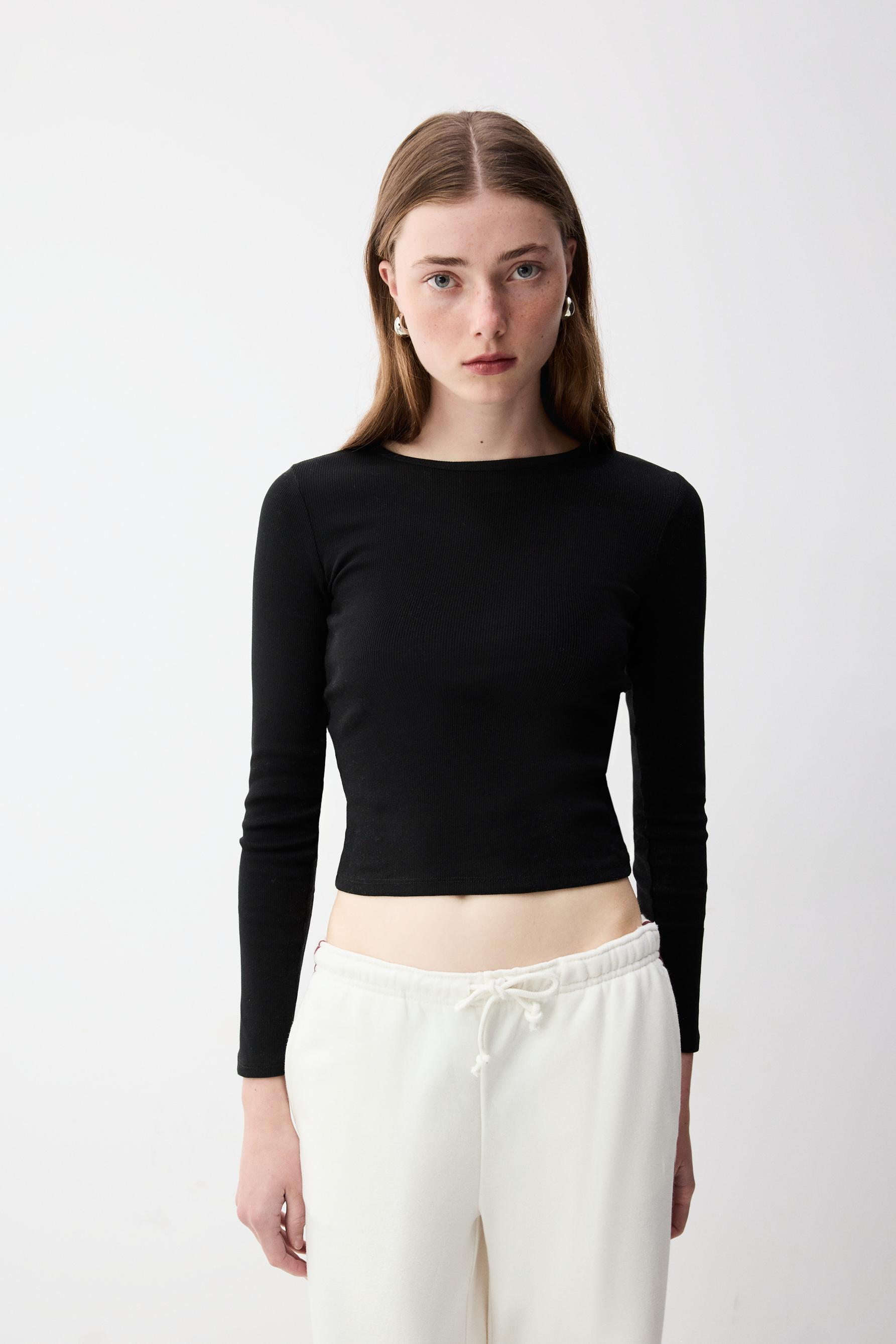 Camiseta básica canalé