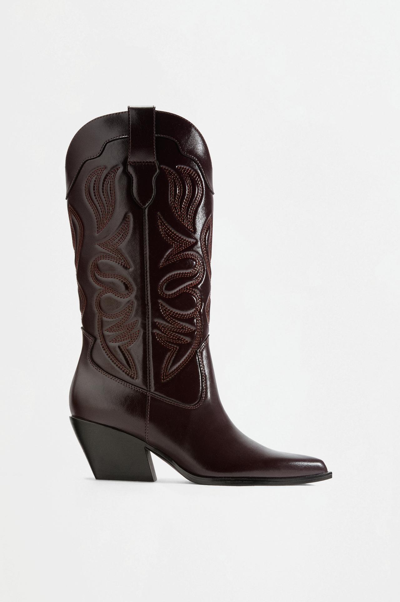 Cowboy boot — BURGUNDY