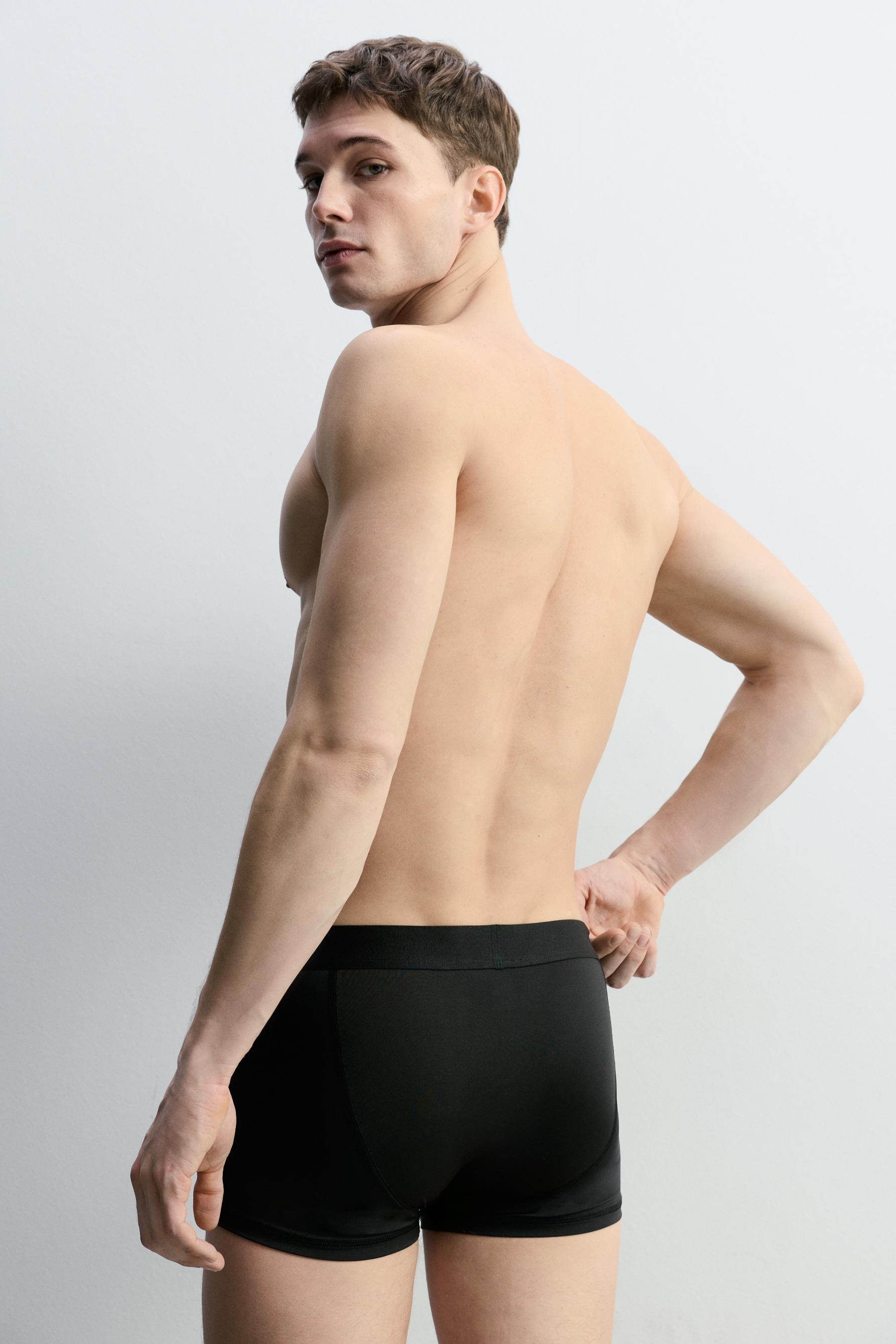 Microfibre boxers (Pack 3) — KHAKI