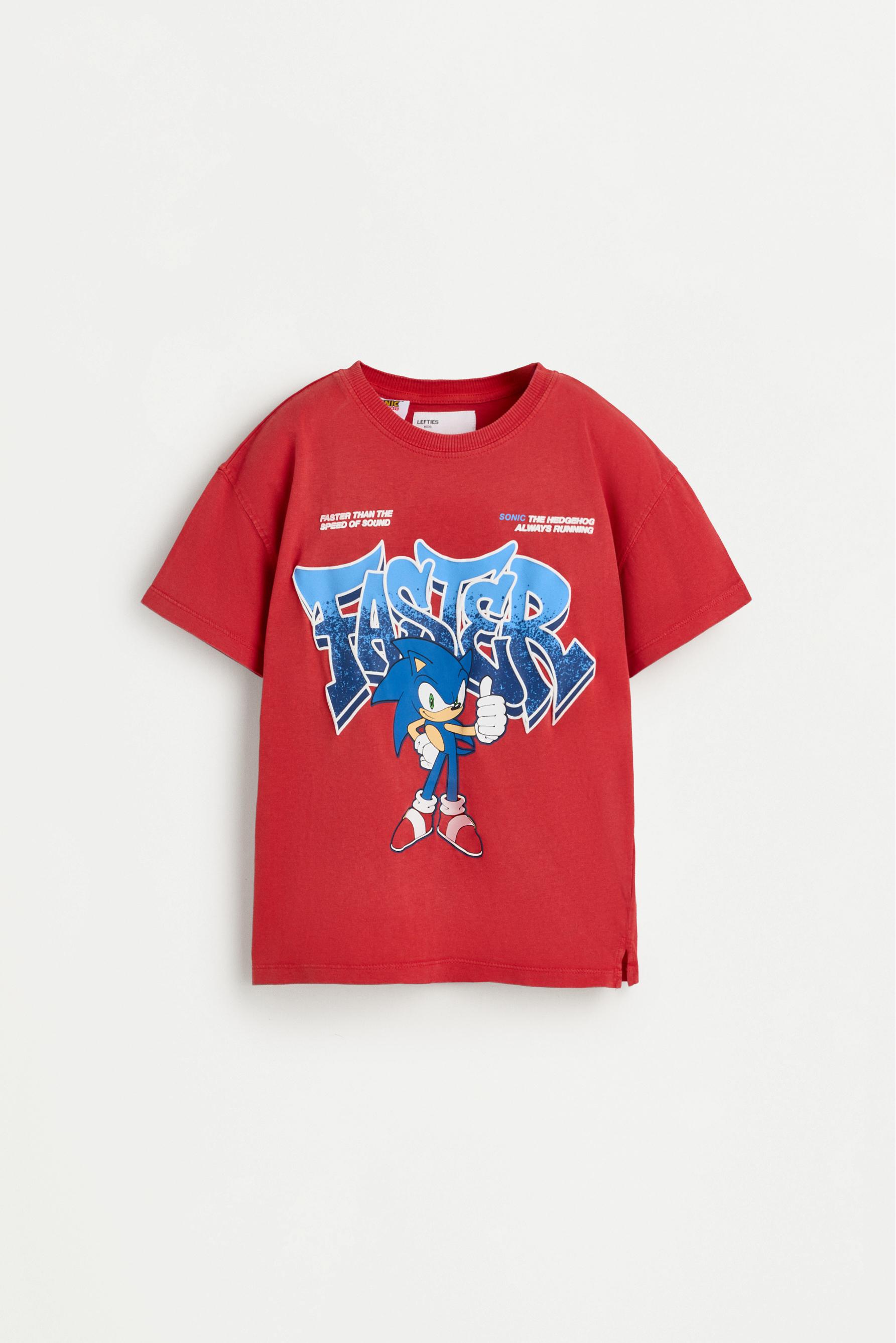 SONIC™ | SEGA raised print T-shirt — RED