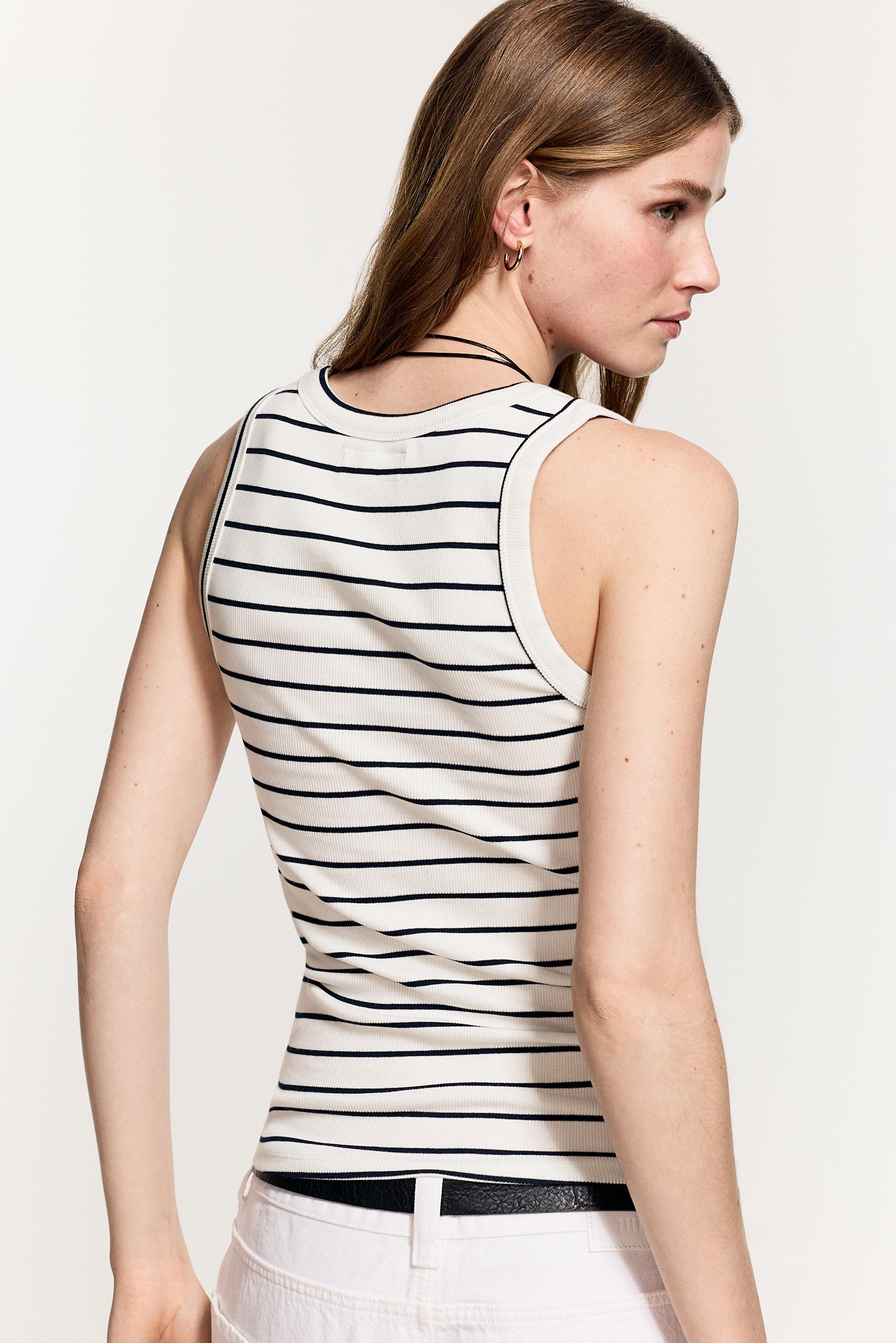 Racerback top — STRIPED
