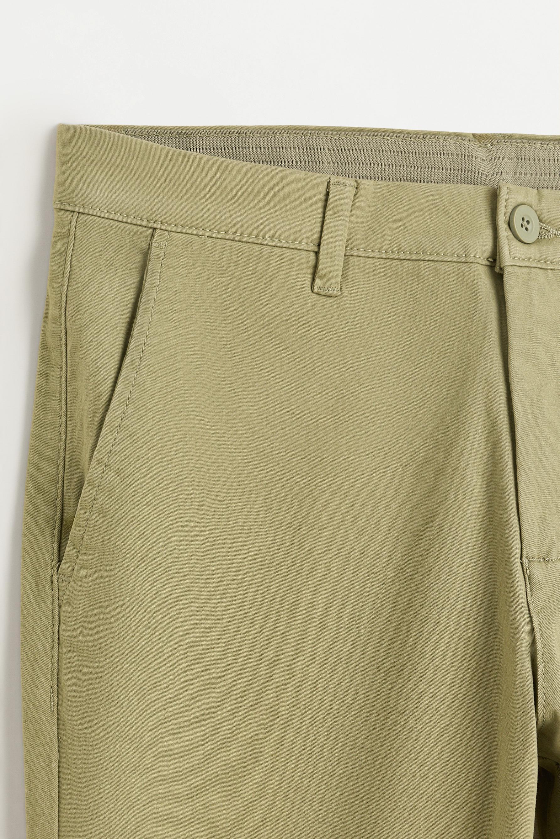 Skinny chino trousers — GREEN