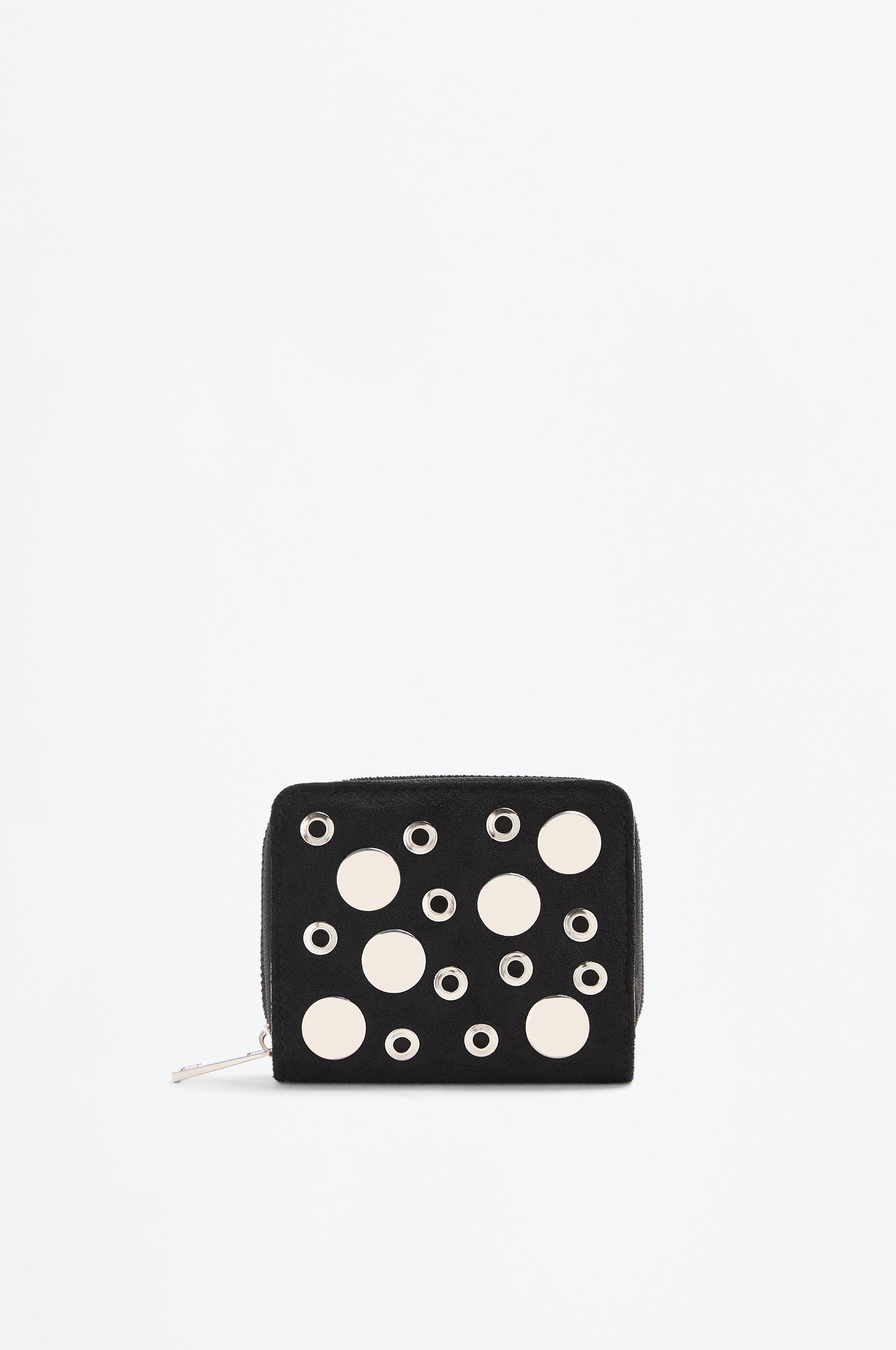 Studded wallet — BLACK