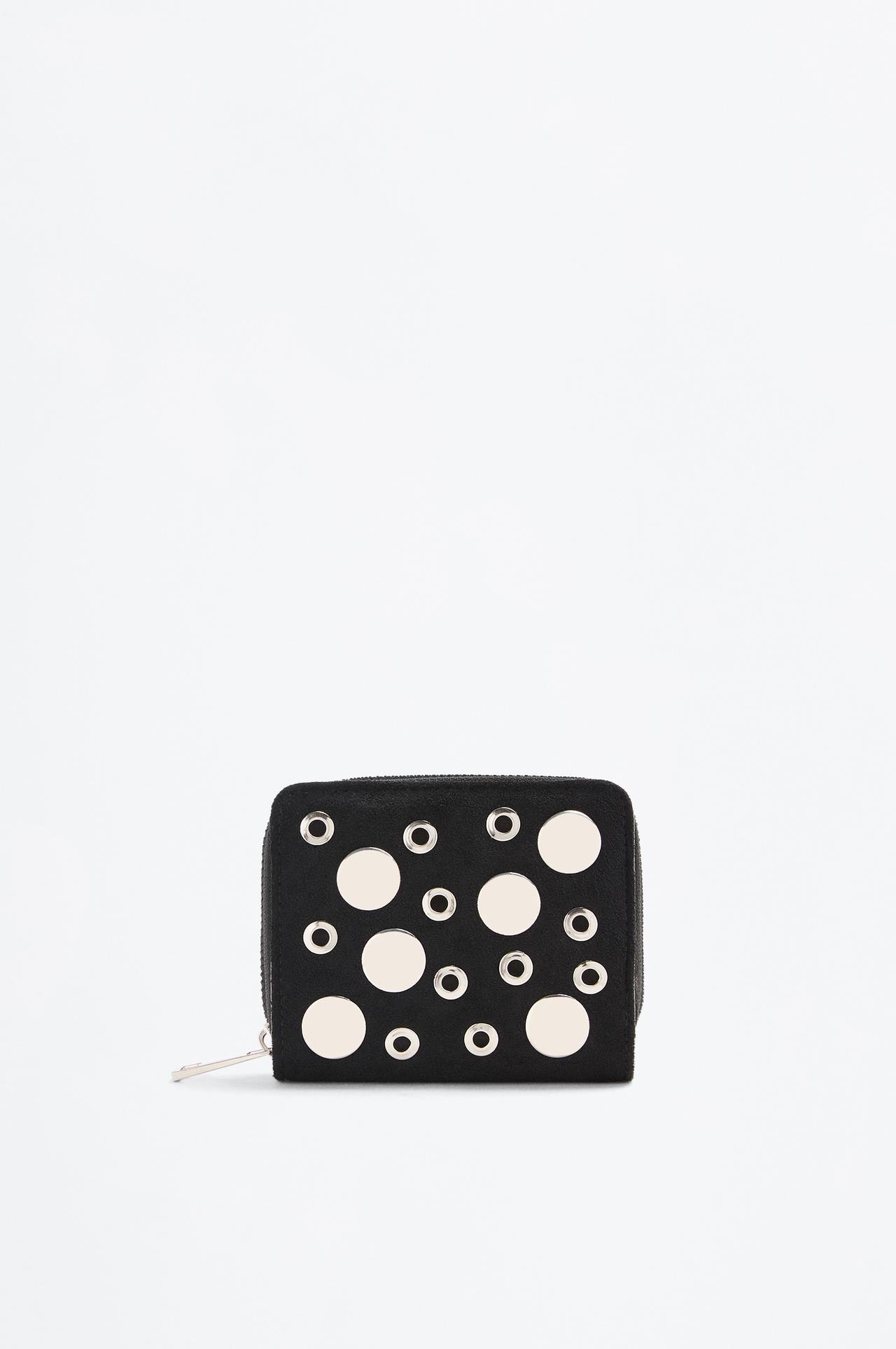 Studded wallet — BLACK