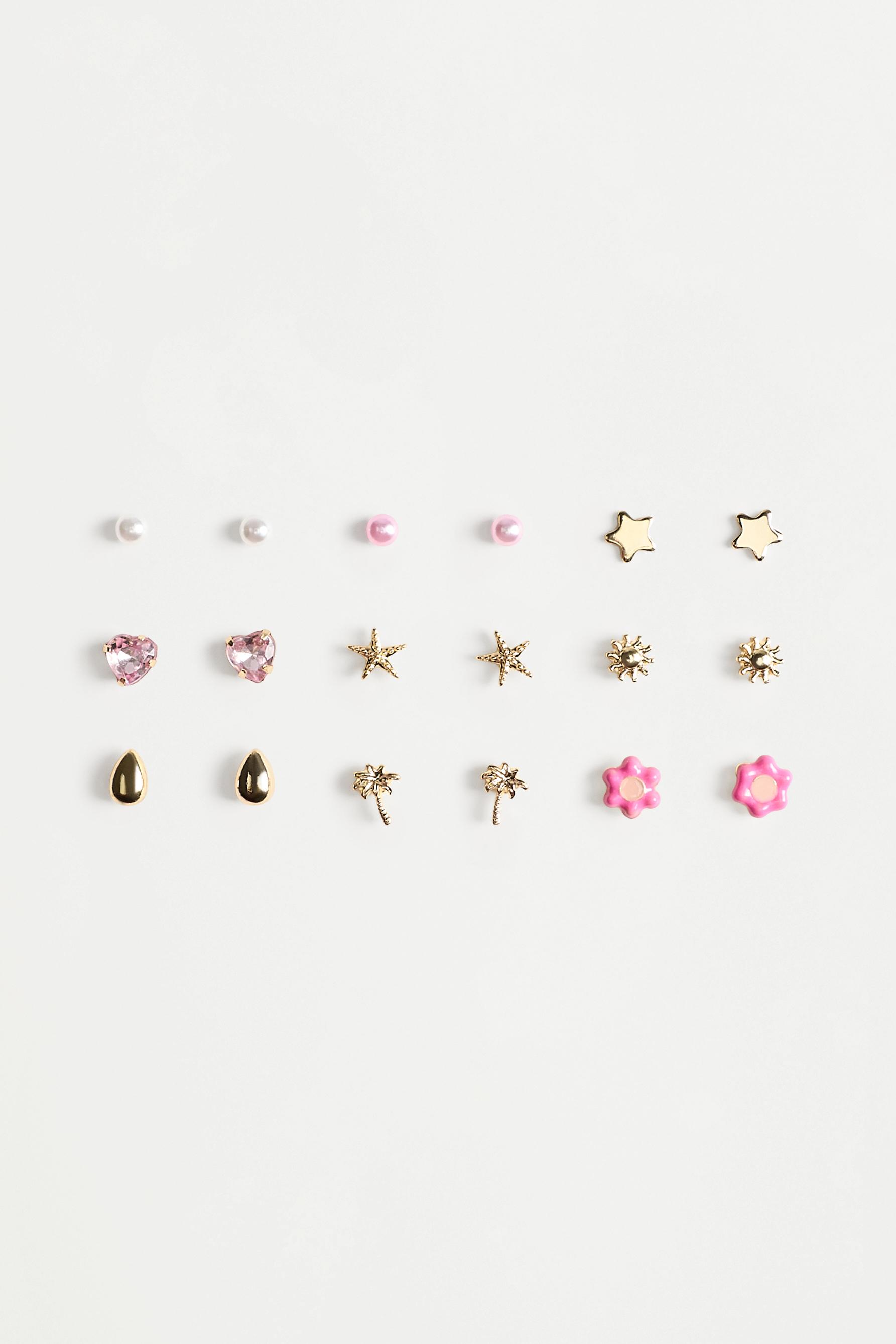 Assorted Earrings (9-Pack) — GOLD (alternate view)