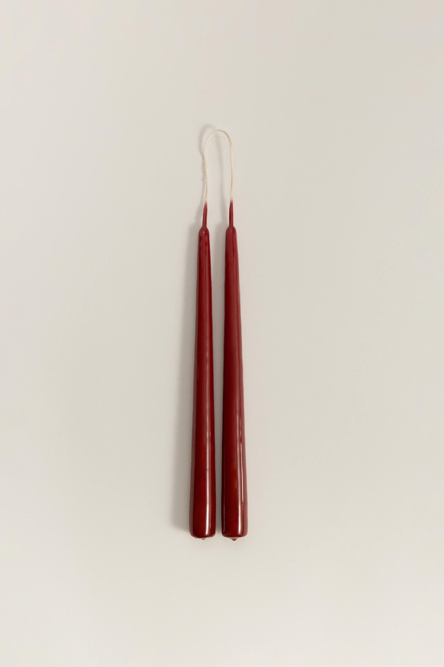Pack 2 velas pequeñas 23 cm