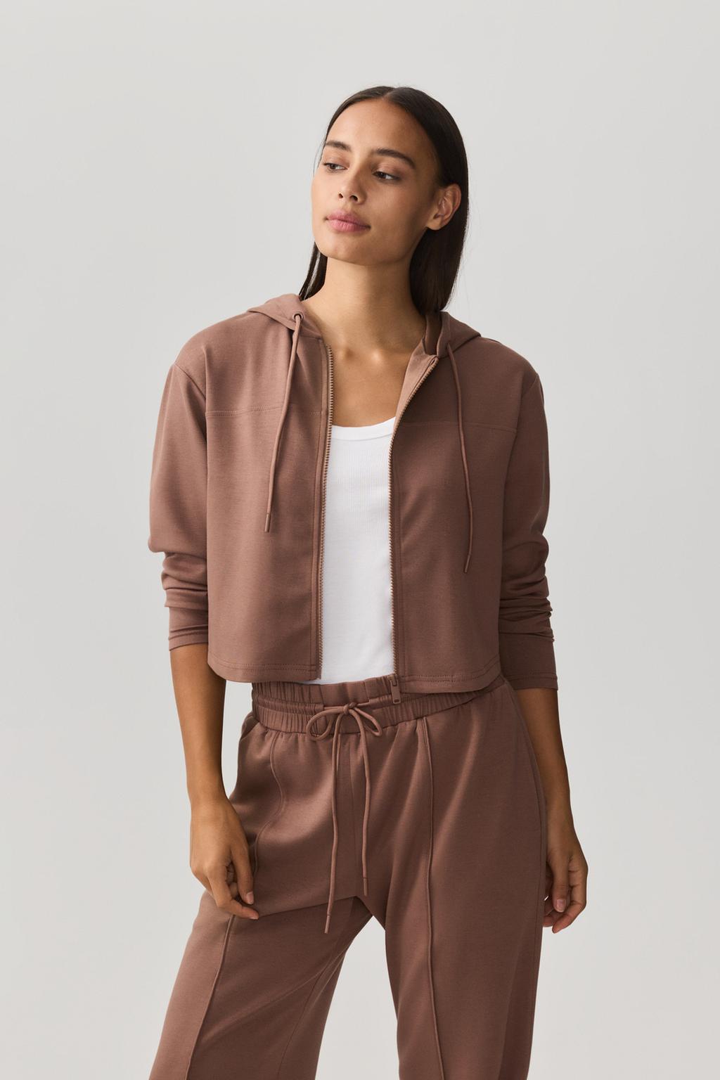 Flowing hooded jacket