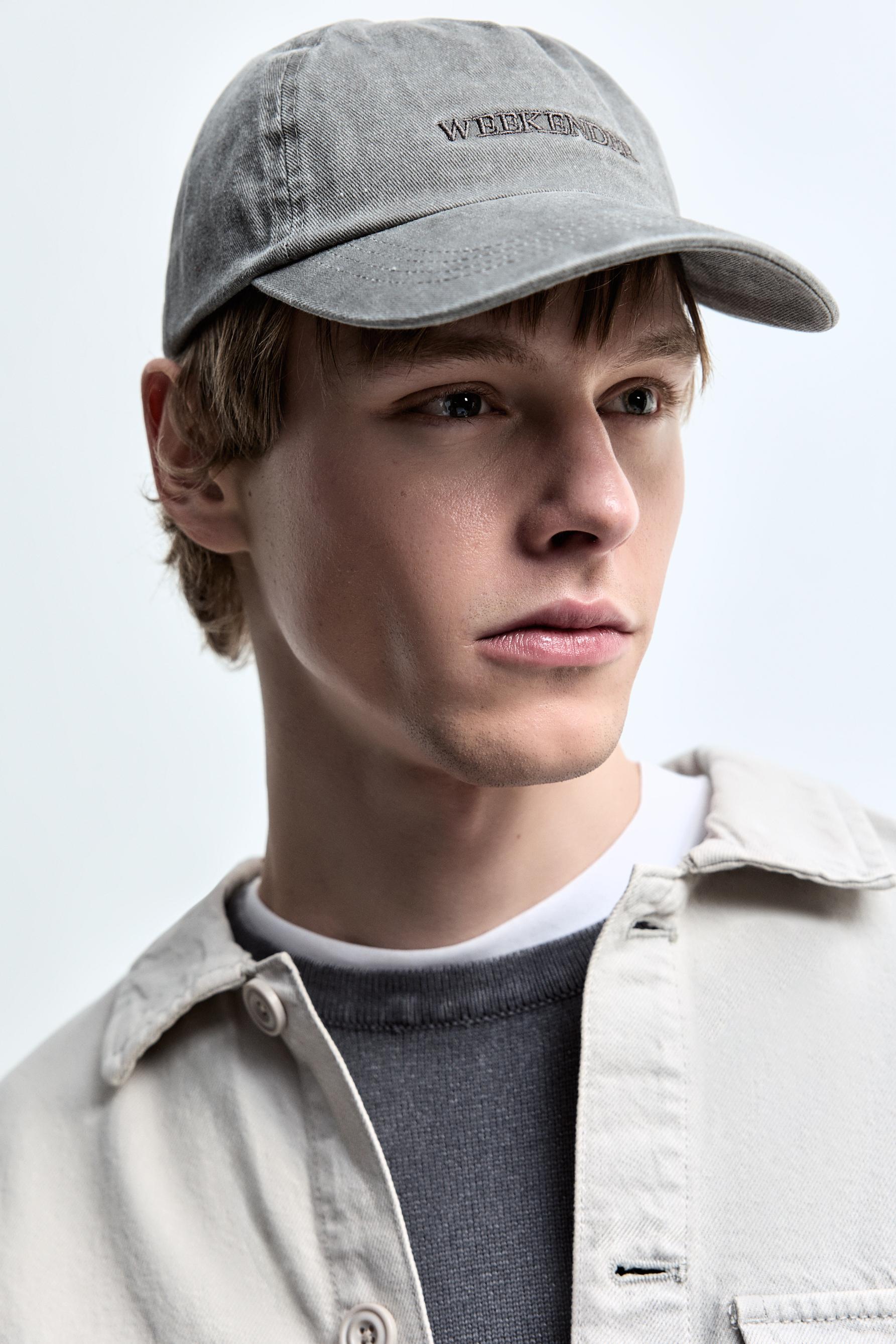 Gorra efecto lavado bordado