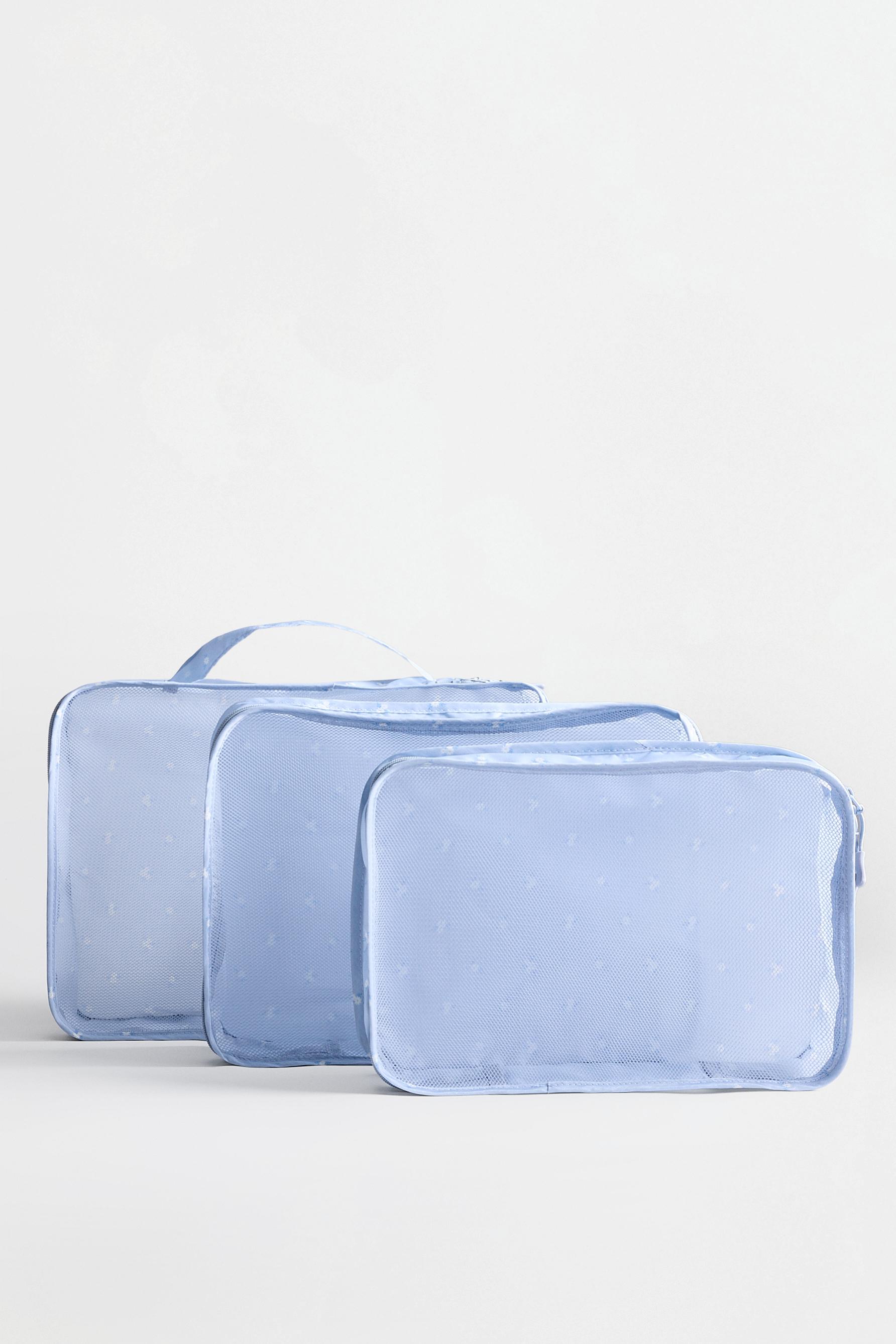 Set of 3 travel organisers — PASTEL BLUE
