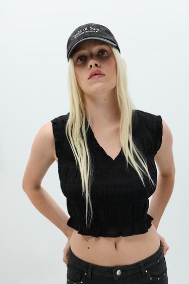 Embroidered cap — BLACK 1