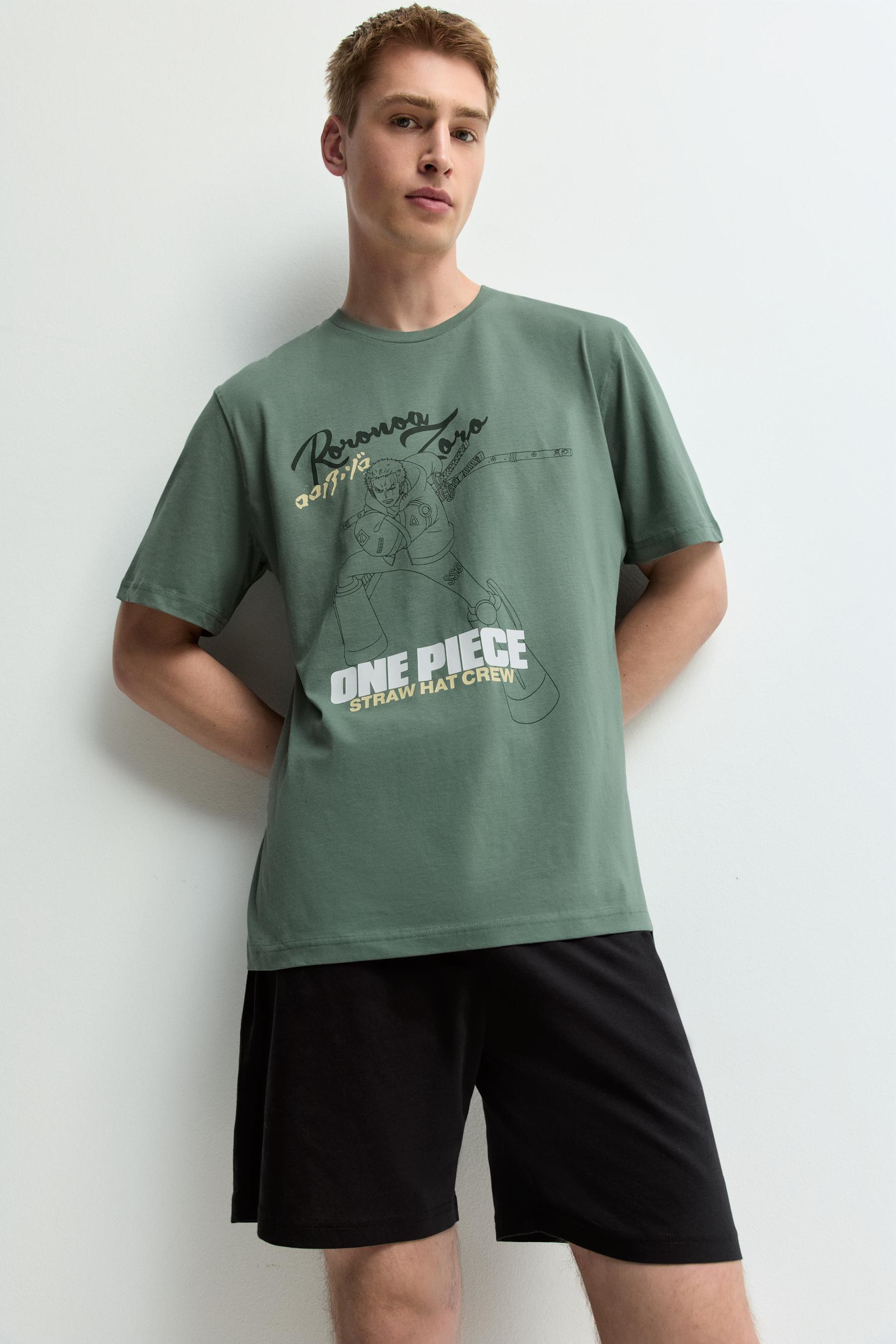 One Piece ©Bird Studio short pajamas — DARK GREEN