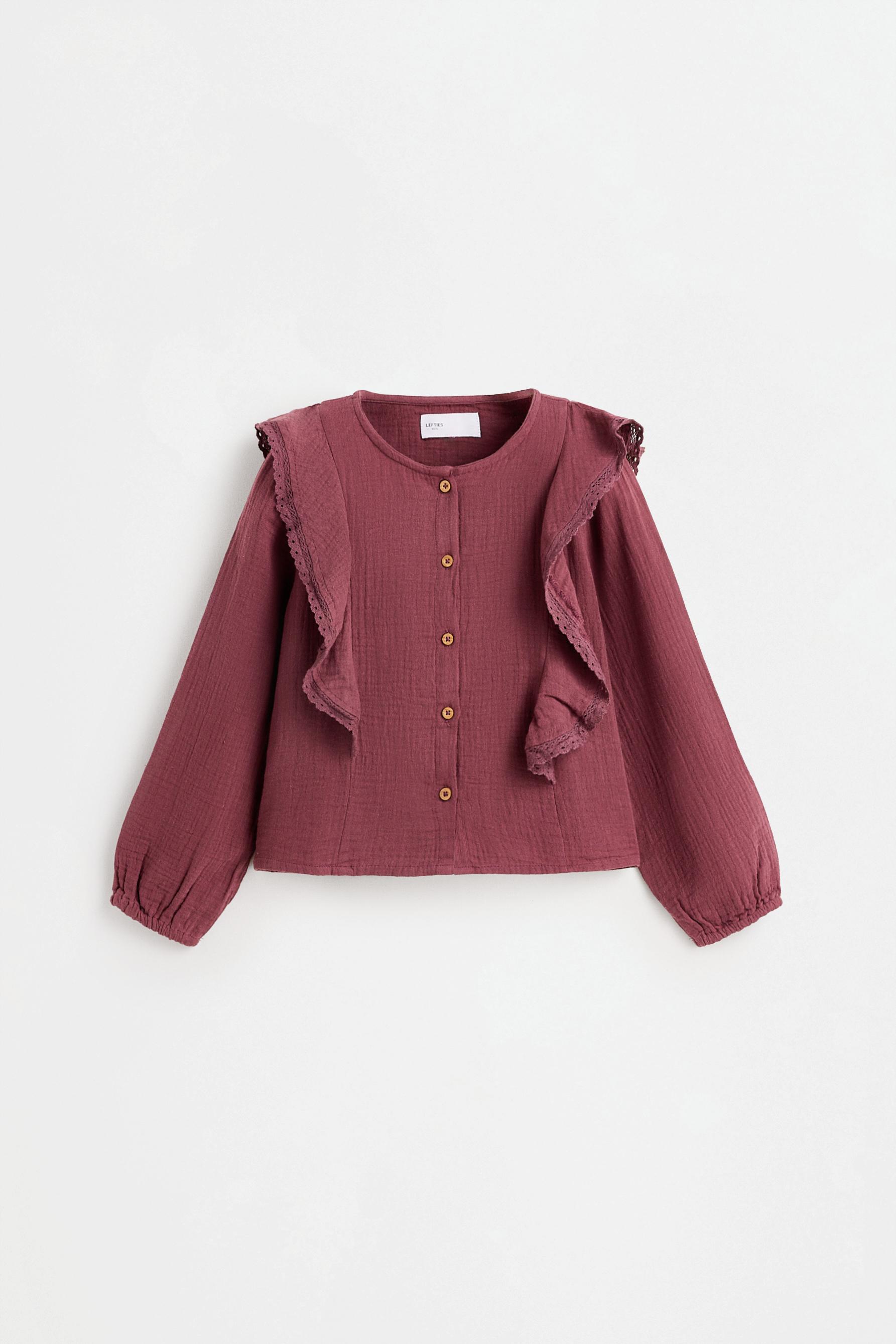 Camisa volantes doble gasa