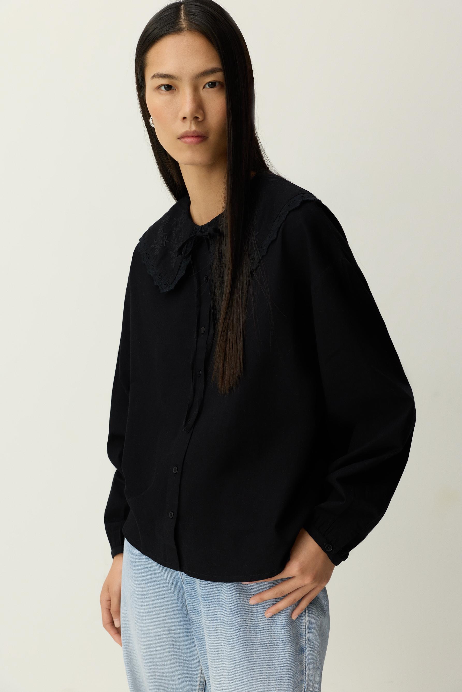 Camisa cuello babero