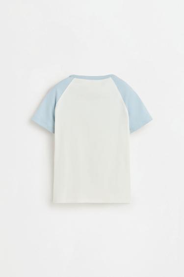 Raglan sleeve T-shirt — PALE BLUE 2