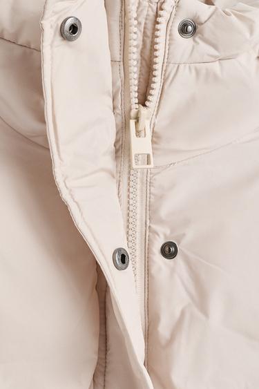 Hooded puffer jacket — ECRU 7