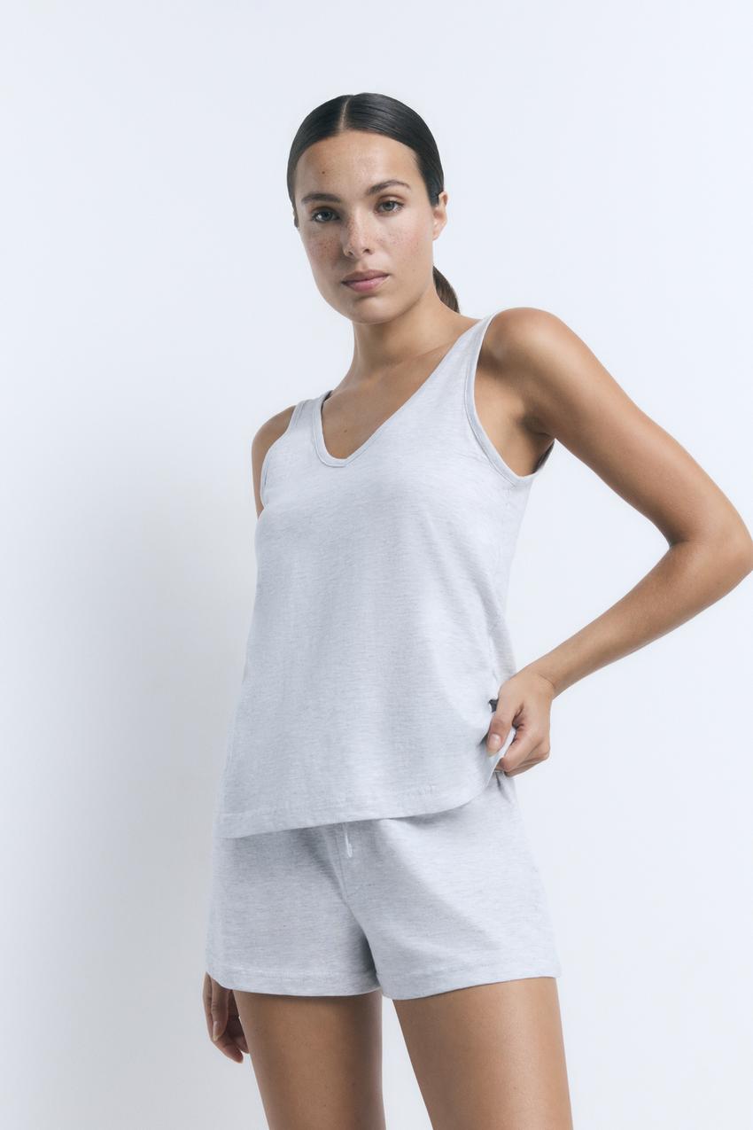 Pijamas Ropa Pijama Corto Mujer Lefties Pijama Corto Estampado