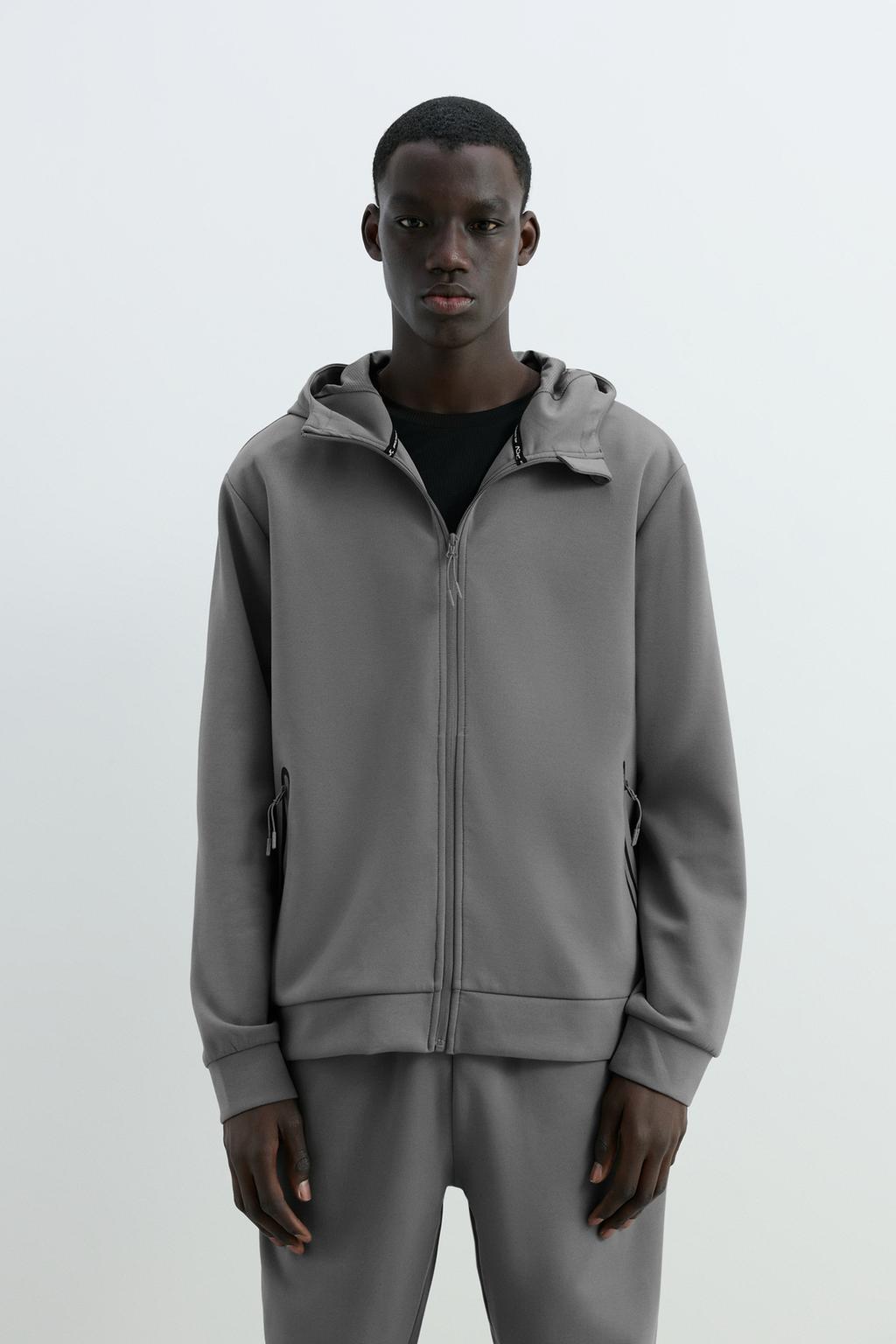 Interlock zip sweatshirt