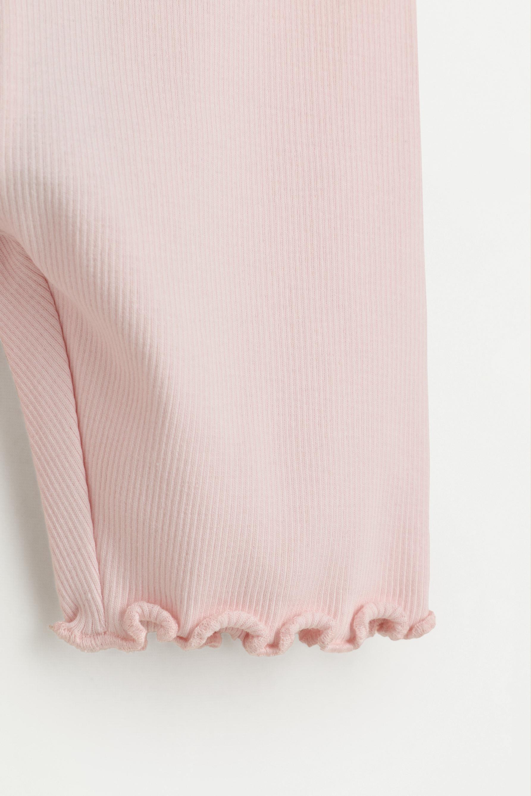 2-pack of ribbed cycling leggings — PURPLE