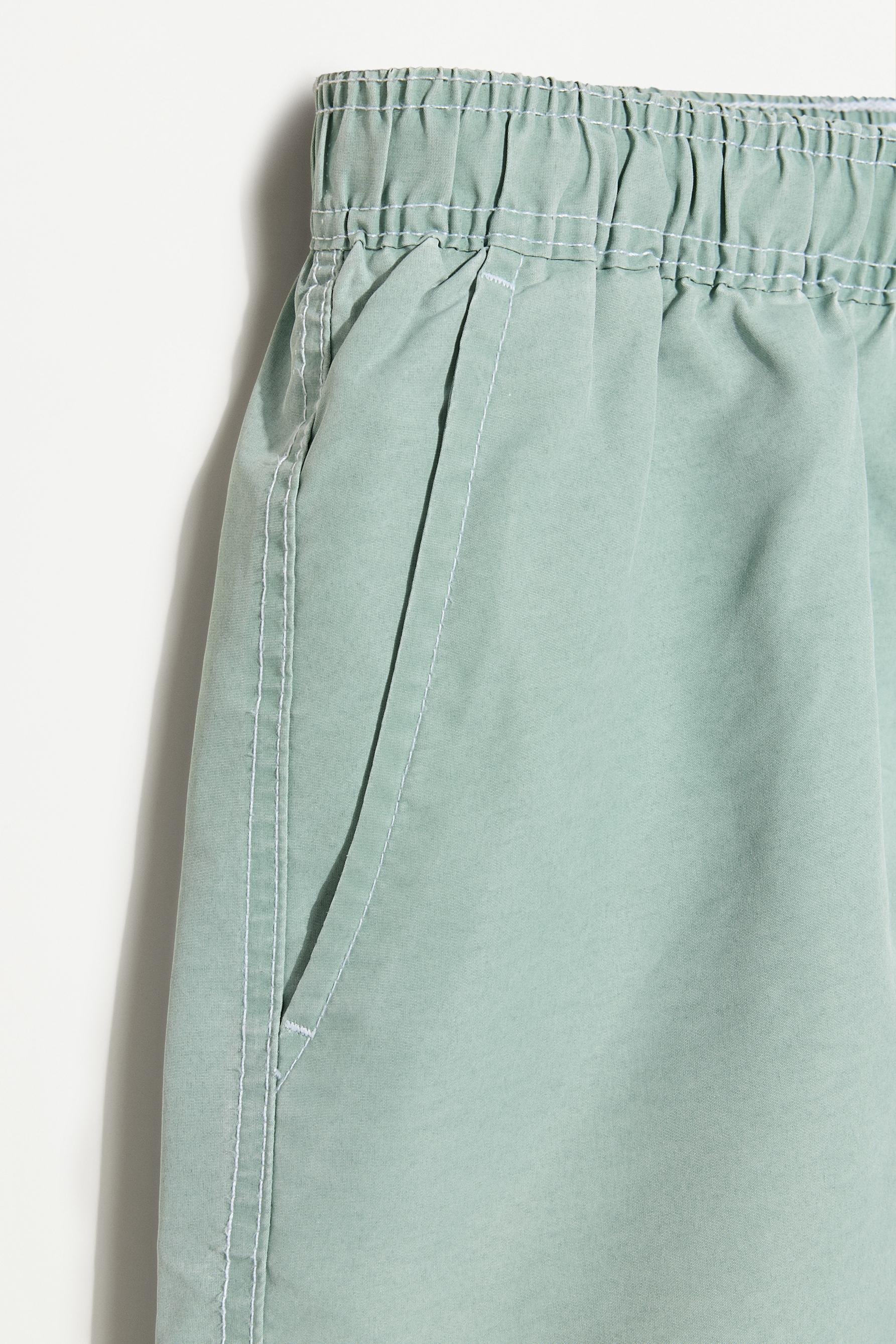 Faded-effect regular swimsuit — PASTEL GREEN