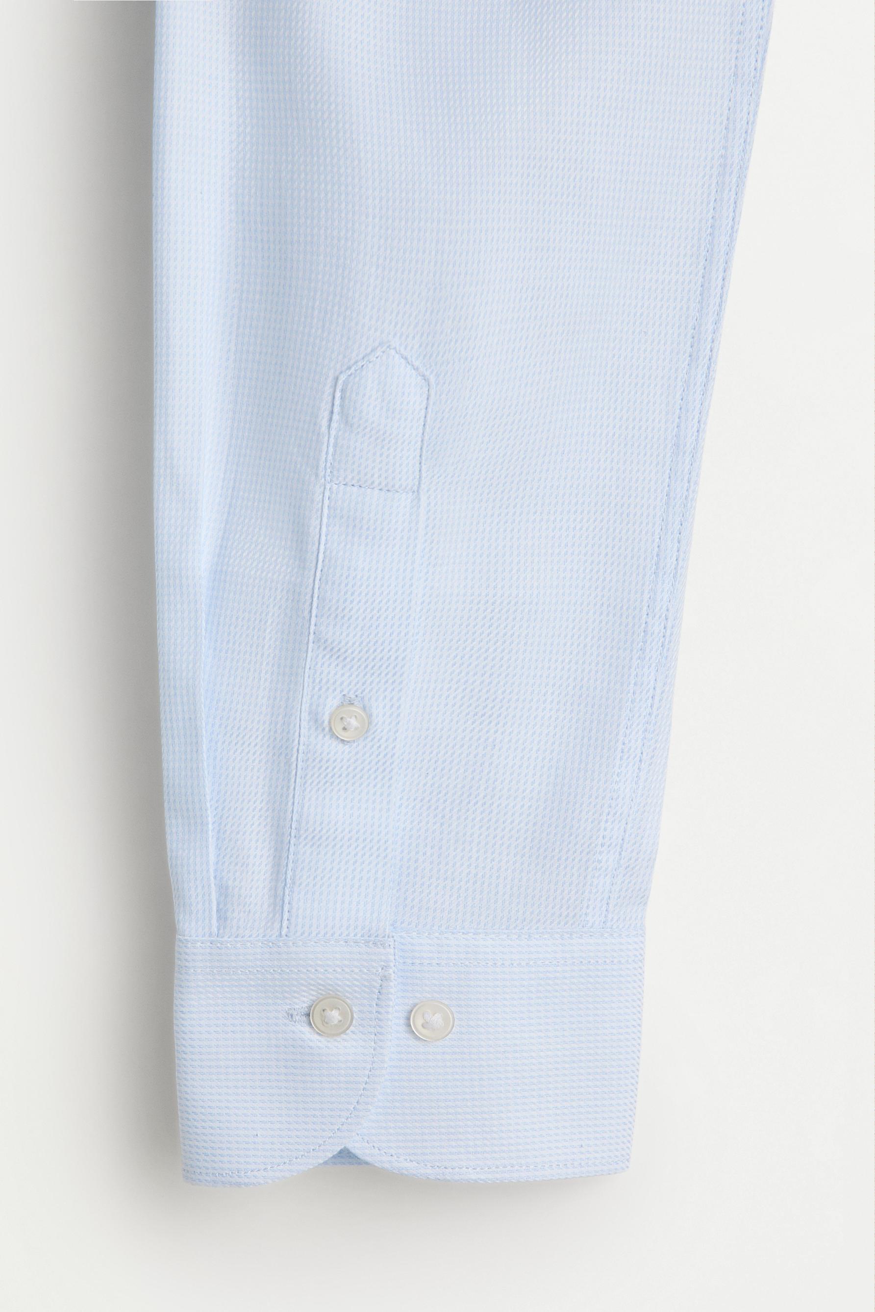 Micro-pattern tailored shirt — SKY BLUE