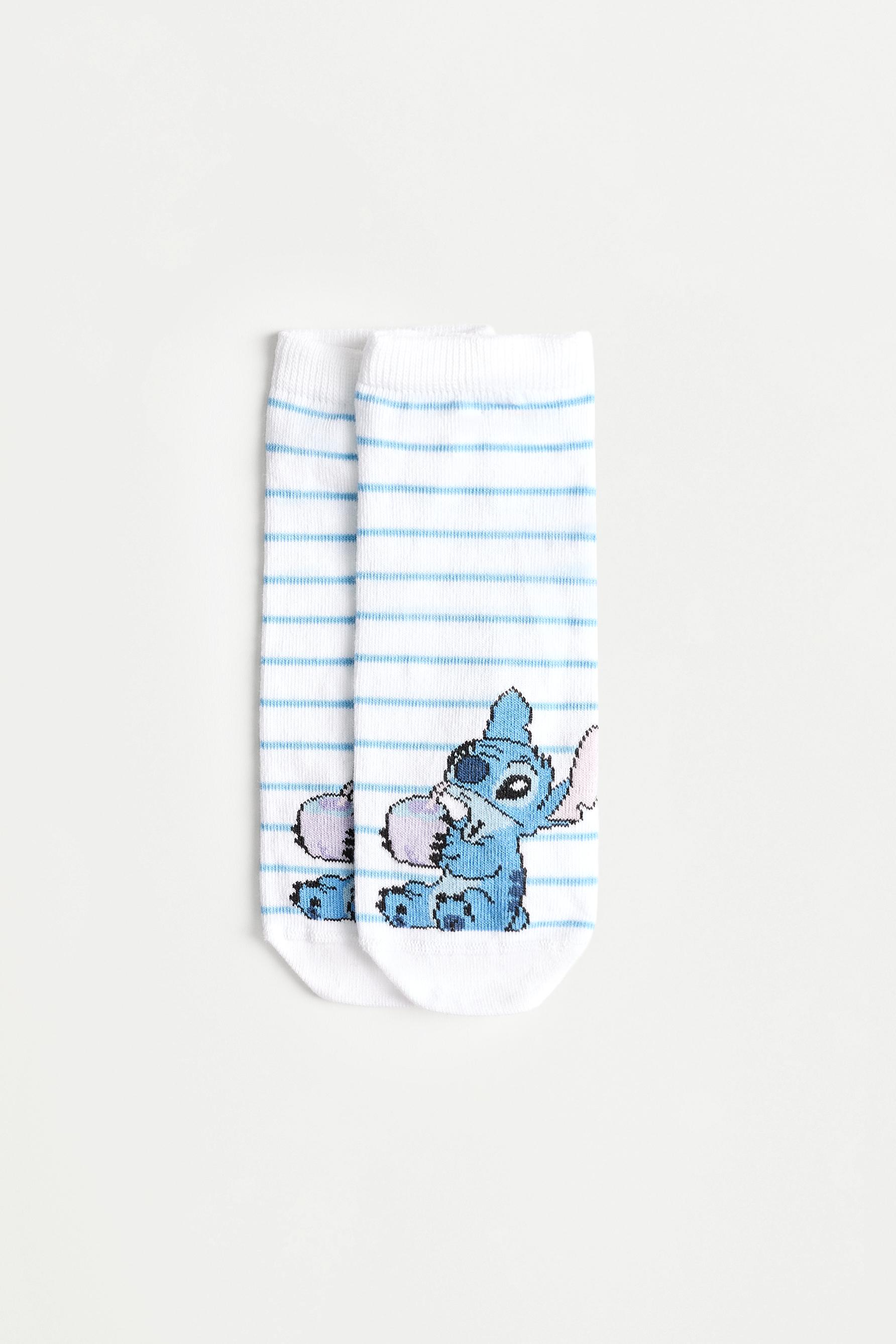 Stitch and Angel ©Disney Ankle Socks (4-Pack) — PINK/WHITE