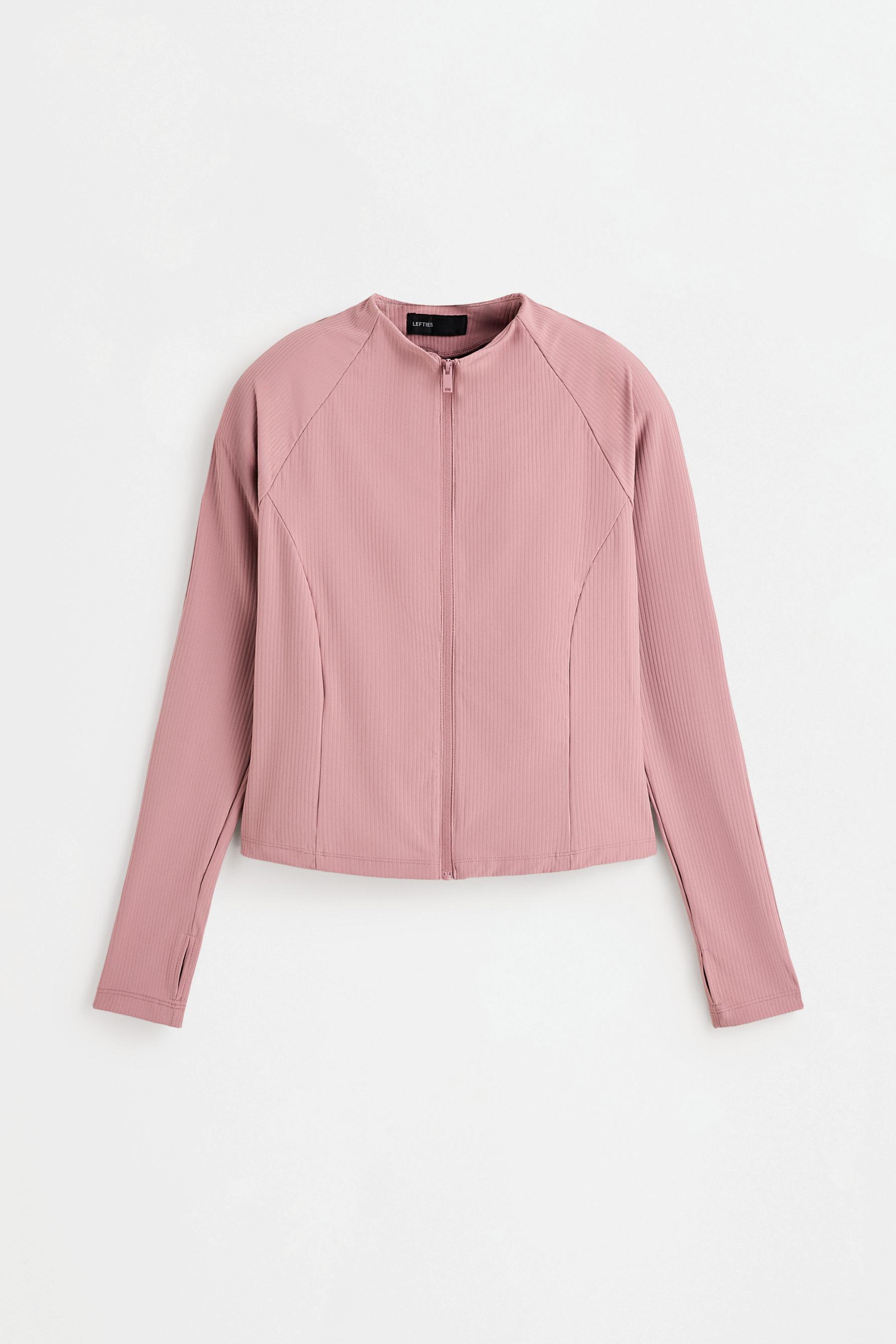 Ribbed sports jacket — PINK