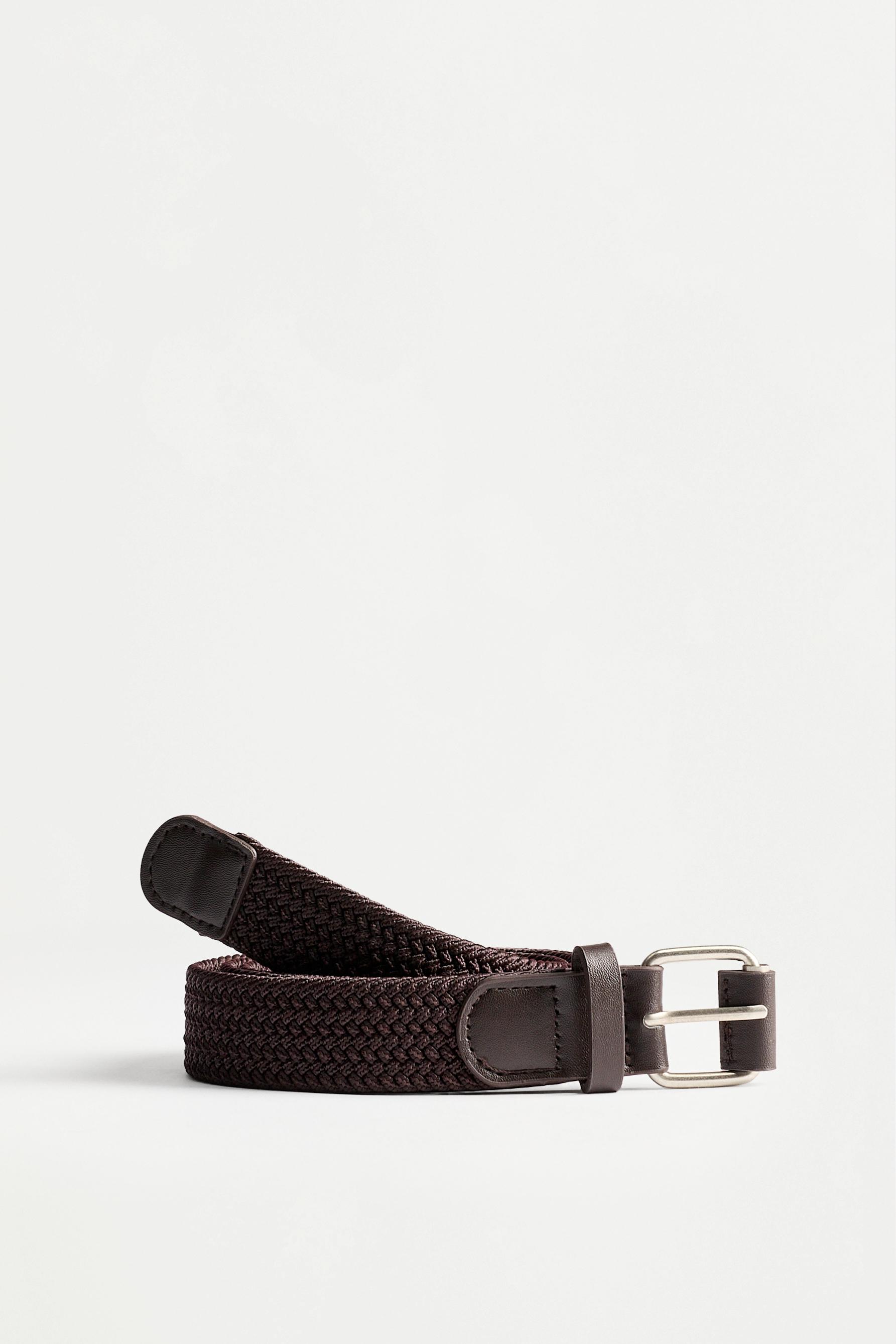 Braided belt — CHOCOLATE