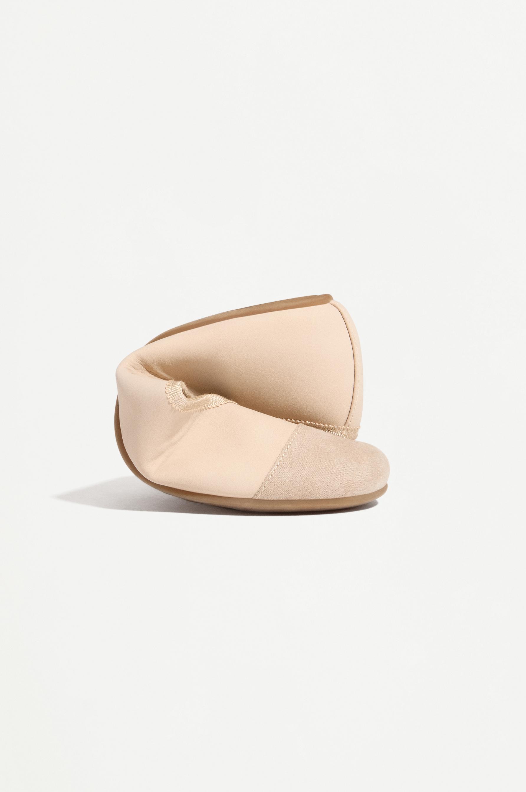 BAREFOOT TOECAP BALLET FLATS — ECRU