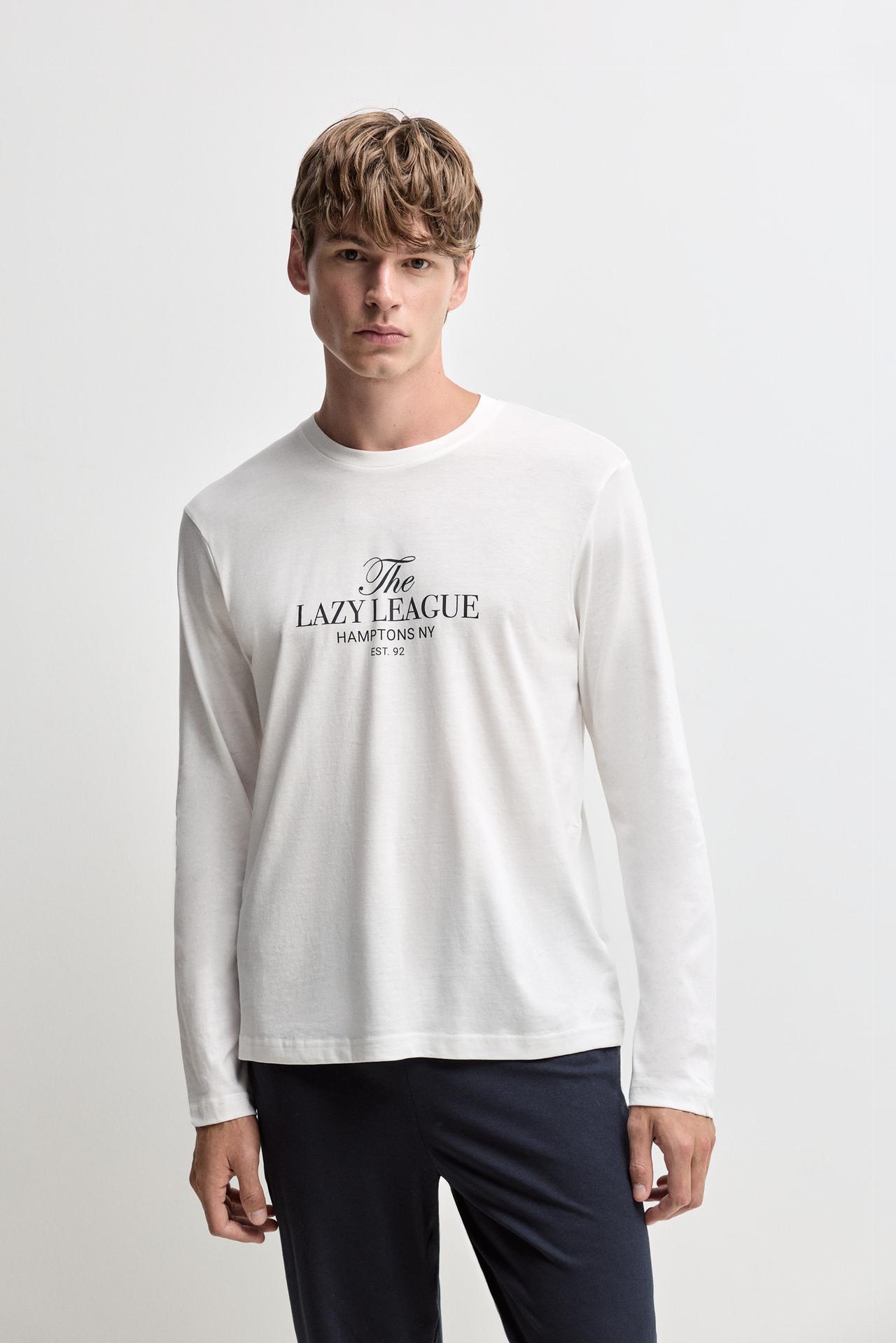 Long printed pyjamas — OFF WHITE