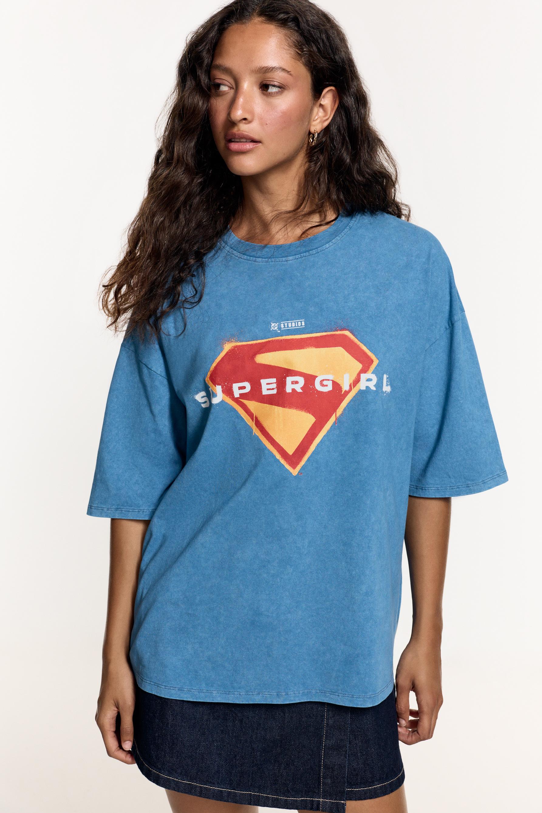 Supergirl ™Warner Bros T-shirt — BLUE