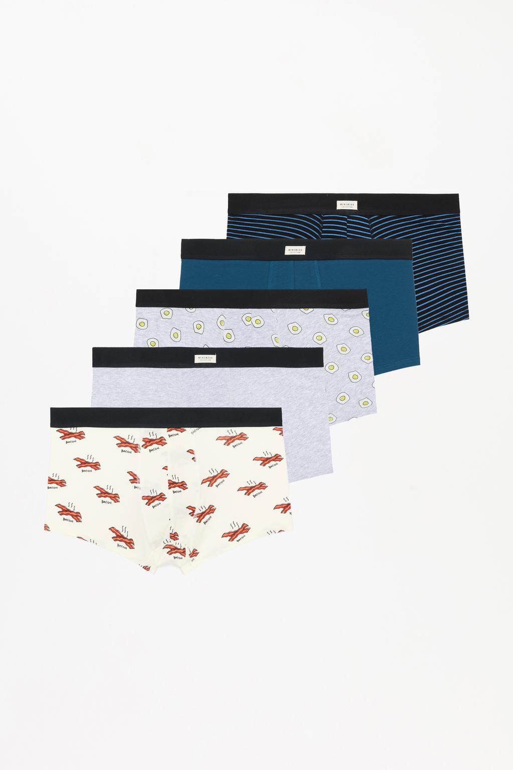 5-pack of printed boxers