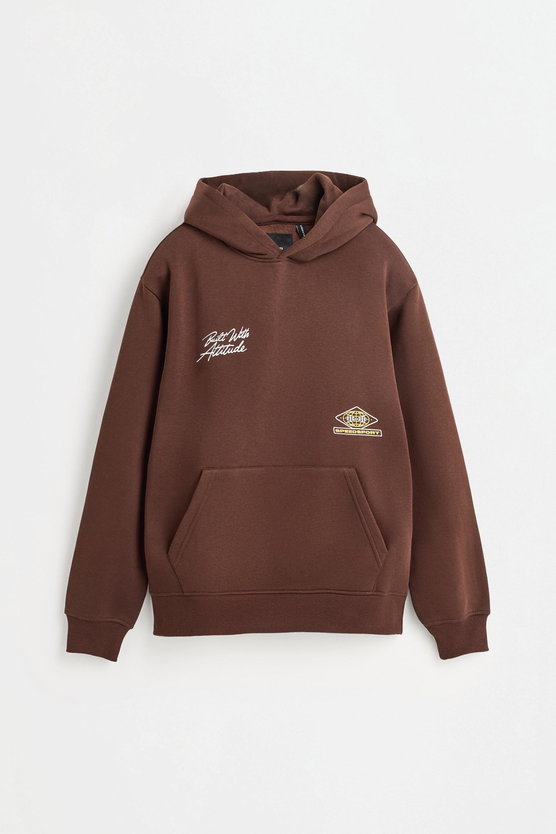 Printed sweatshirt — MAROON