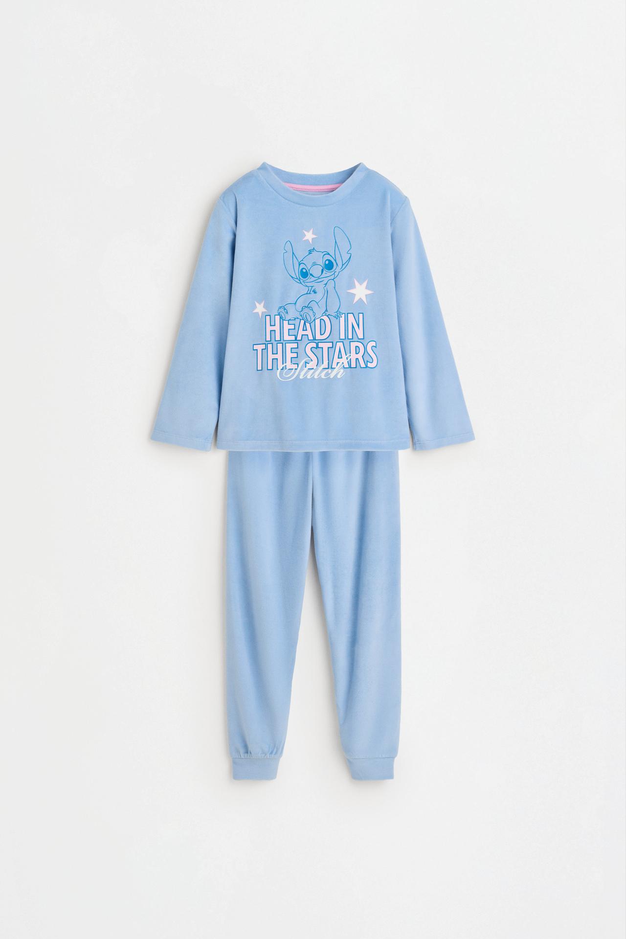Stitch ©Disney velvety long pyjamas — MEDIUM BLUE