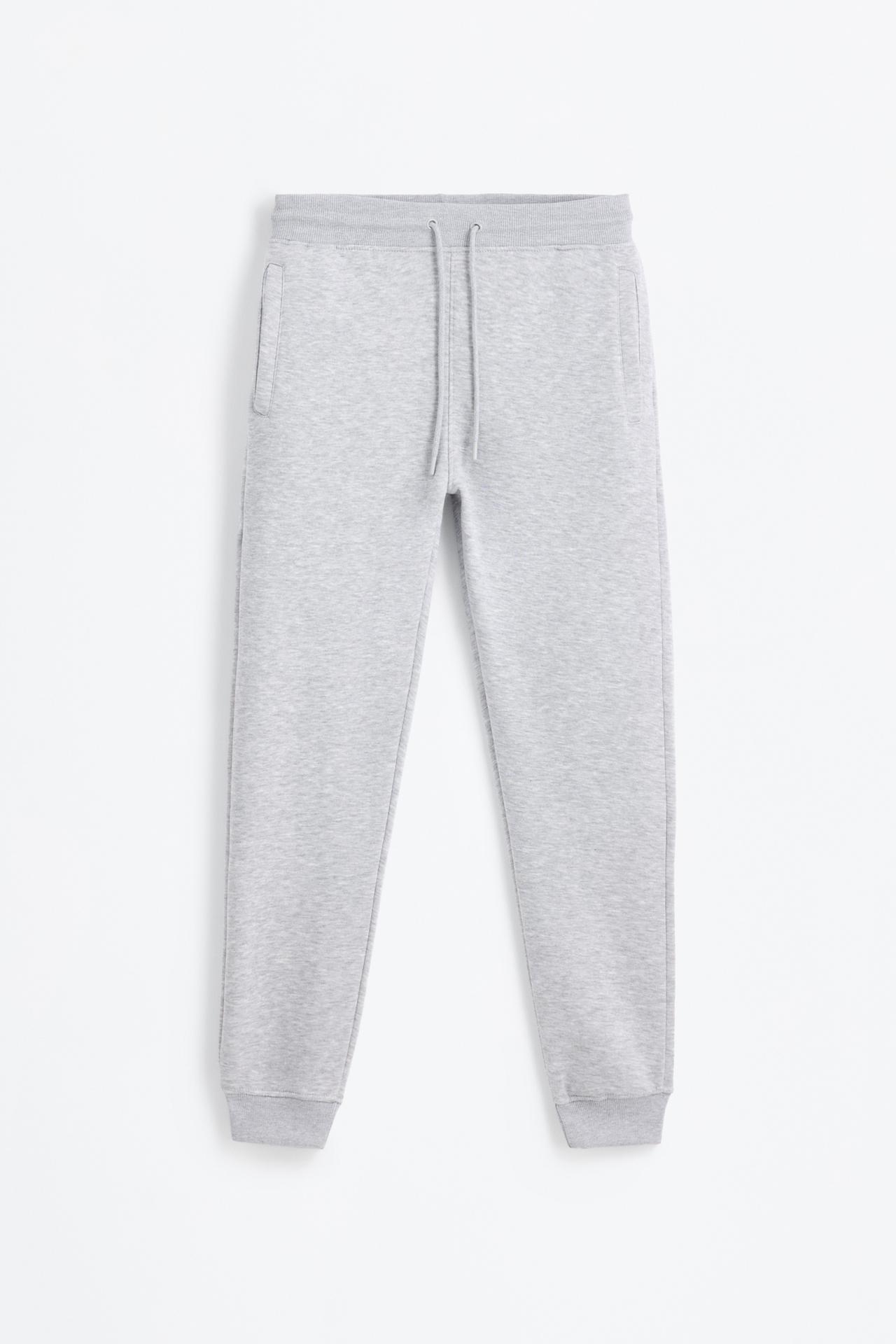 Regular fit tracksuit bottoms — GREY MARL